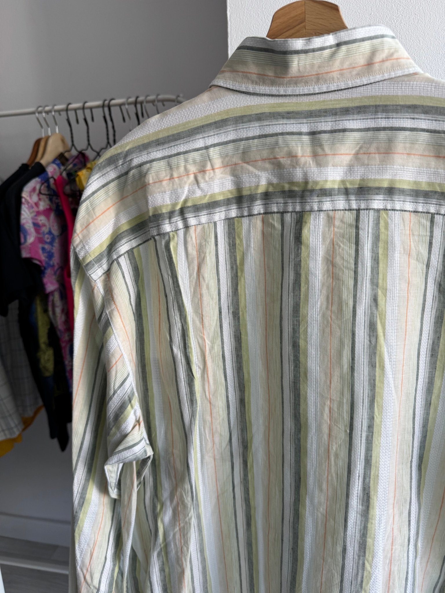 👔 Cămașă Vintage Ermenegildo Zegna cu Dungi Verticale – XL Bărbați - anbracaminte