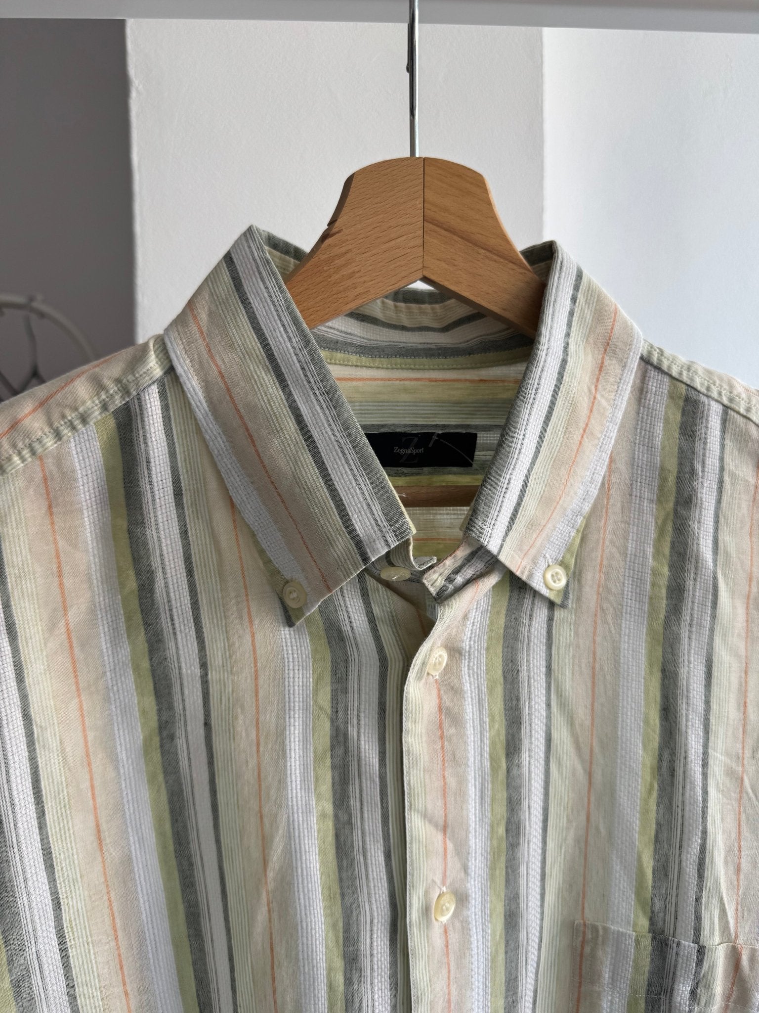 👔 Cămașă Vintage Ermenegildo Zegna cu Dungi Verticale – XL Bărbați - anbracaminte