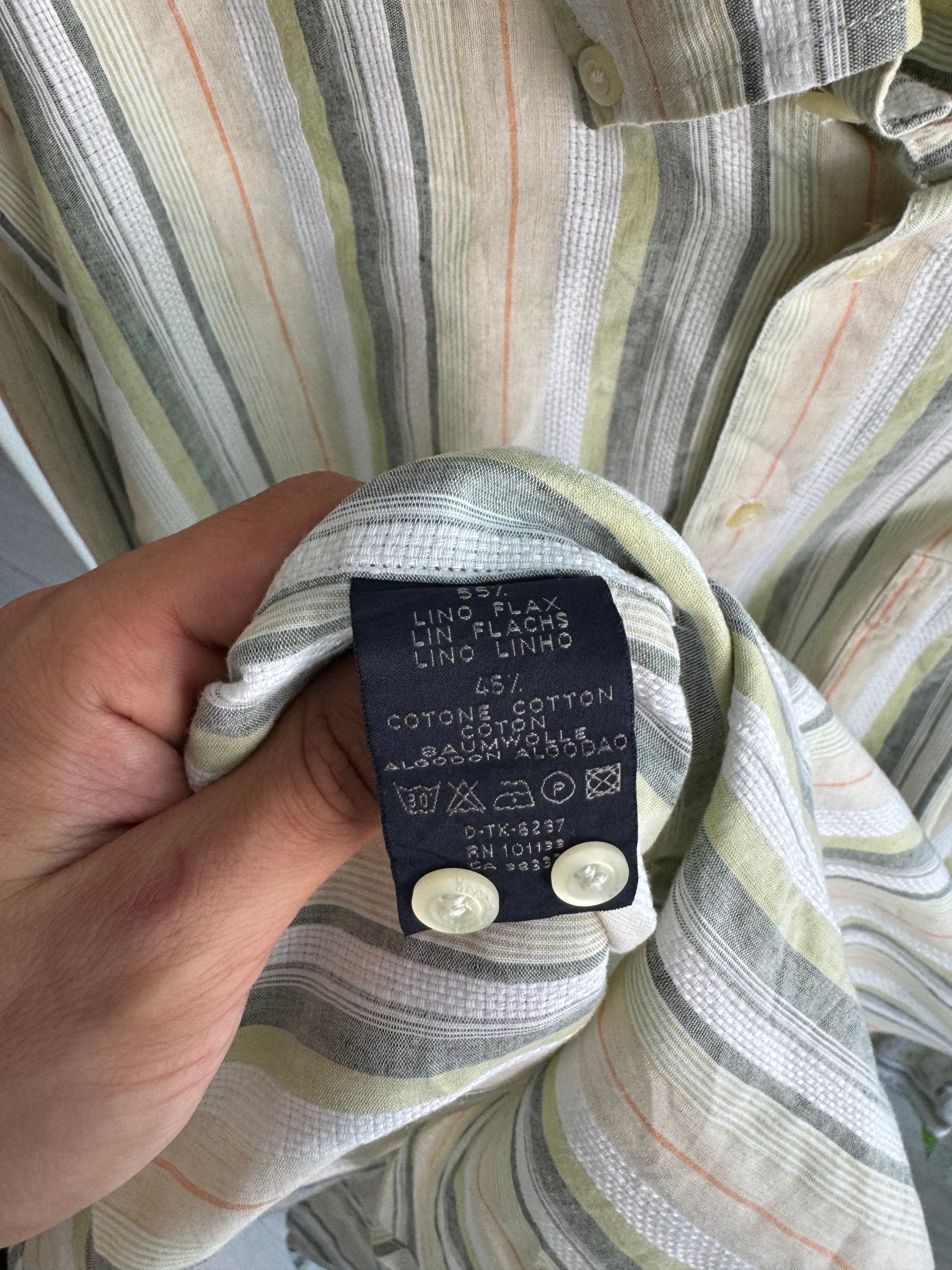 👔 Cămașă Vintage Ermenegildo Zegna cu Dungi Verticale – XL Bărbați - anbracaminte