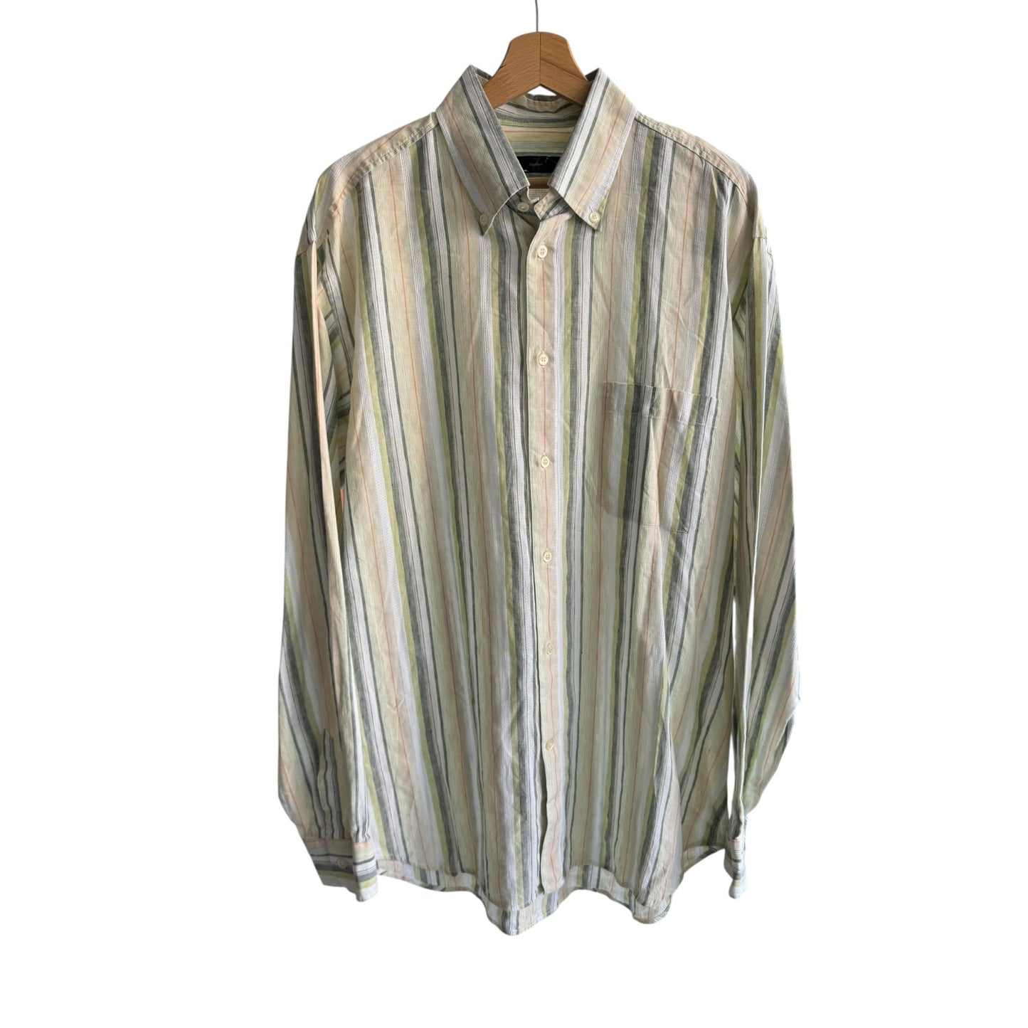 👔 Cămașă Vintage Ermenegildo Zegna cu Dungi Verticale – XL Bărbați - anbracaminte