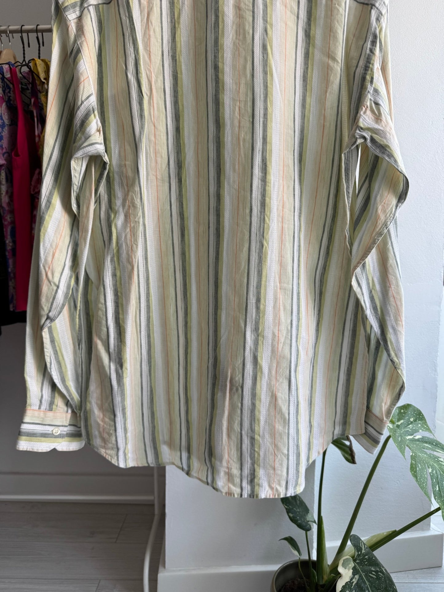 👔 Cămașă Vintage Ermenegildo Zegna cu Dungi Verticale – XL Bărbați - anbracaminte