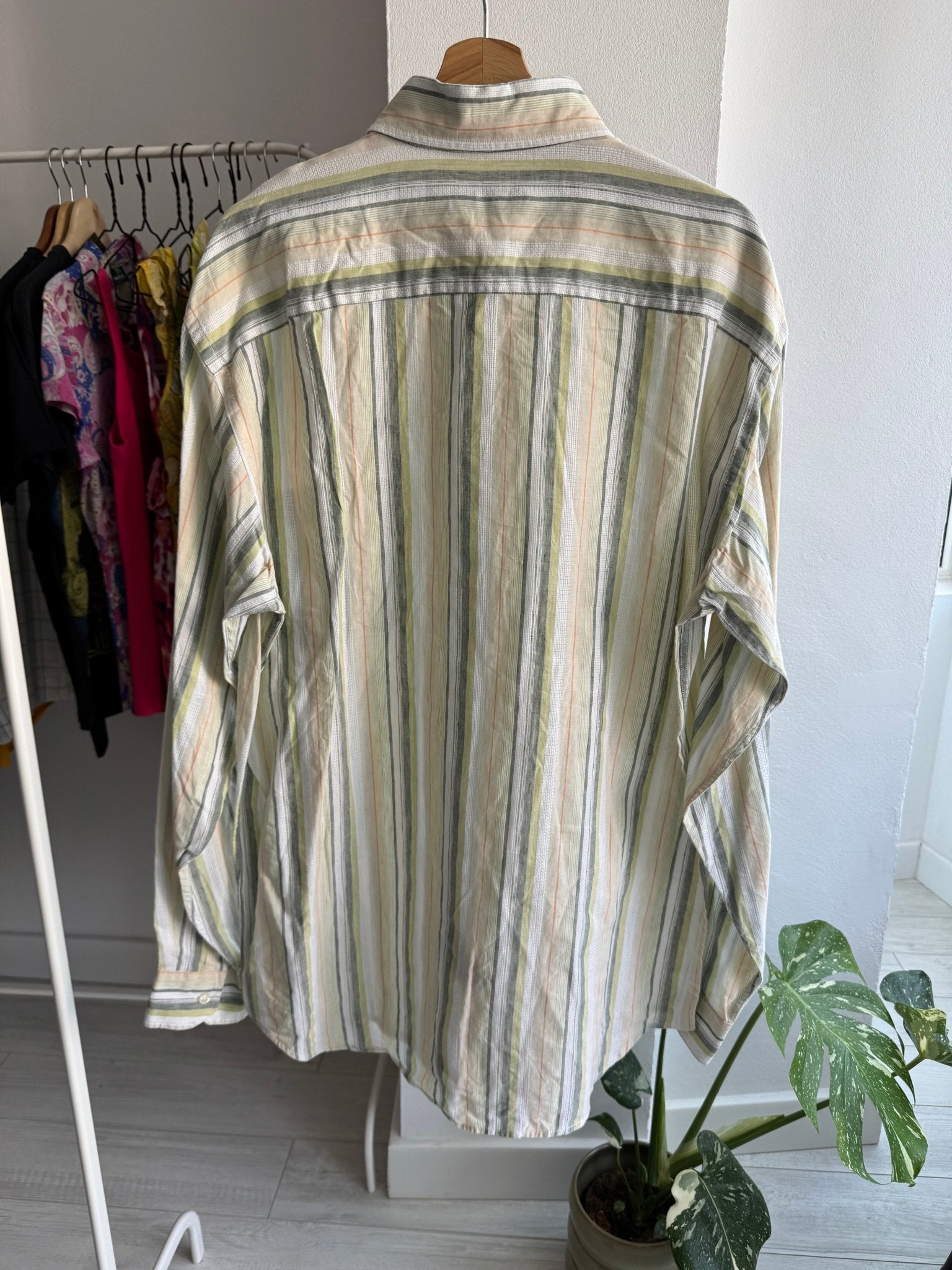 👔 Cămașă Vintage Ermenegildo Zegna cu Dungi Verticale – XL Bărbați - anbracaminte