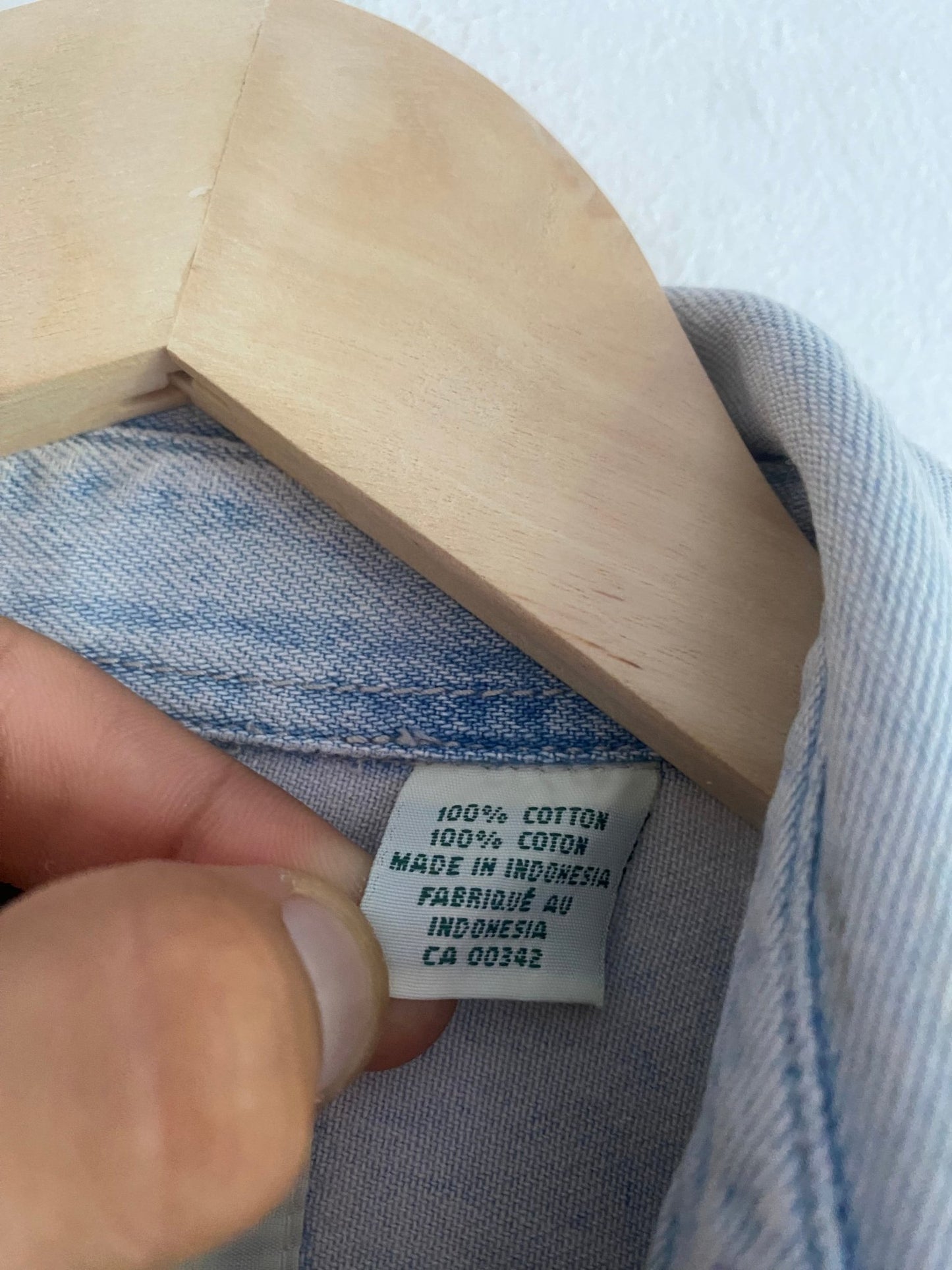 Cămașă Vintage Levi’s – Bumbac Heavy Washed, Albastru, Mărime M Oversized - anbracaminte