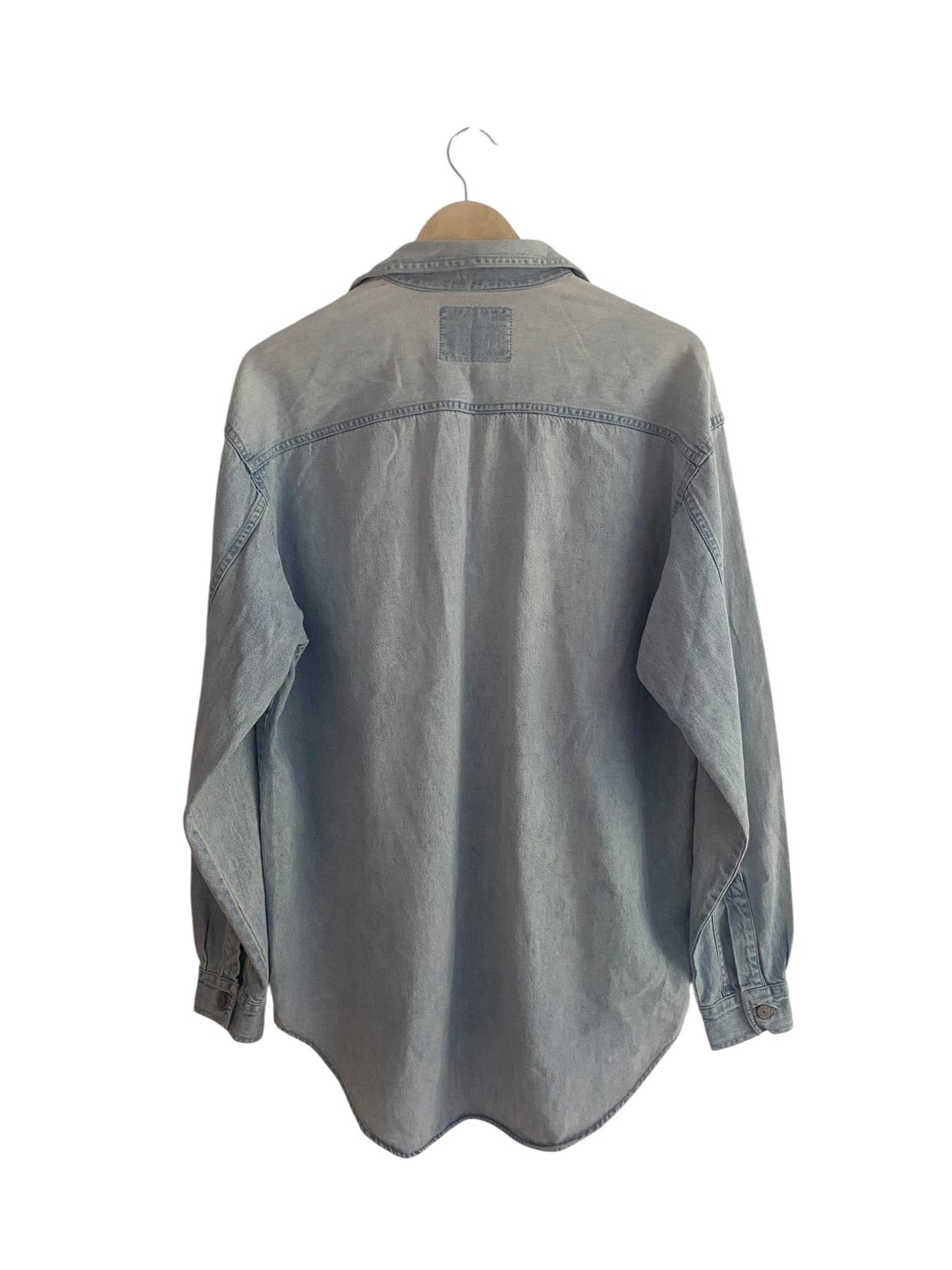 Cămașă Vintage Levi’s – Bumbac Heavy Washed, Albastru, Mărime M Oversized - anbracaminte