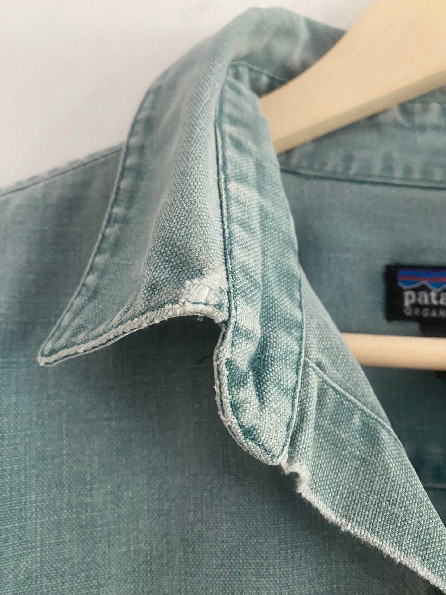 Cămașă Vintage Patagonia – Bumbac Heavy, Ocean Blue, Mărime M - anbracaminte