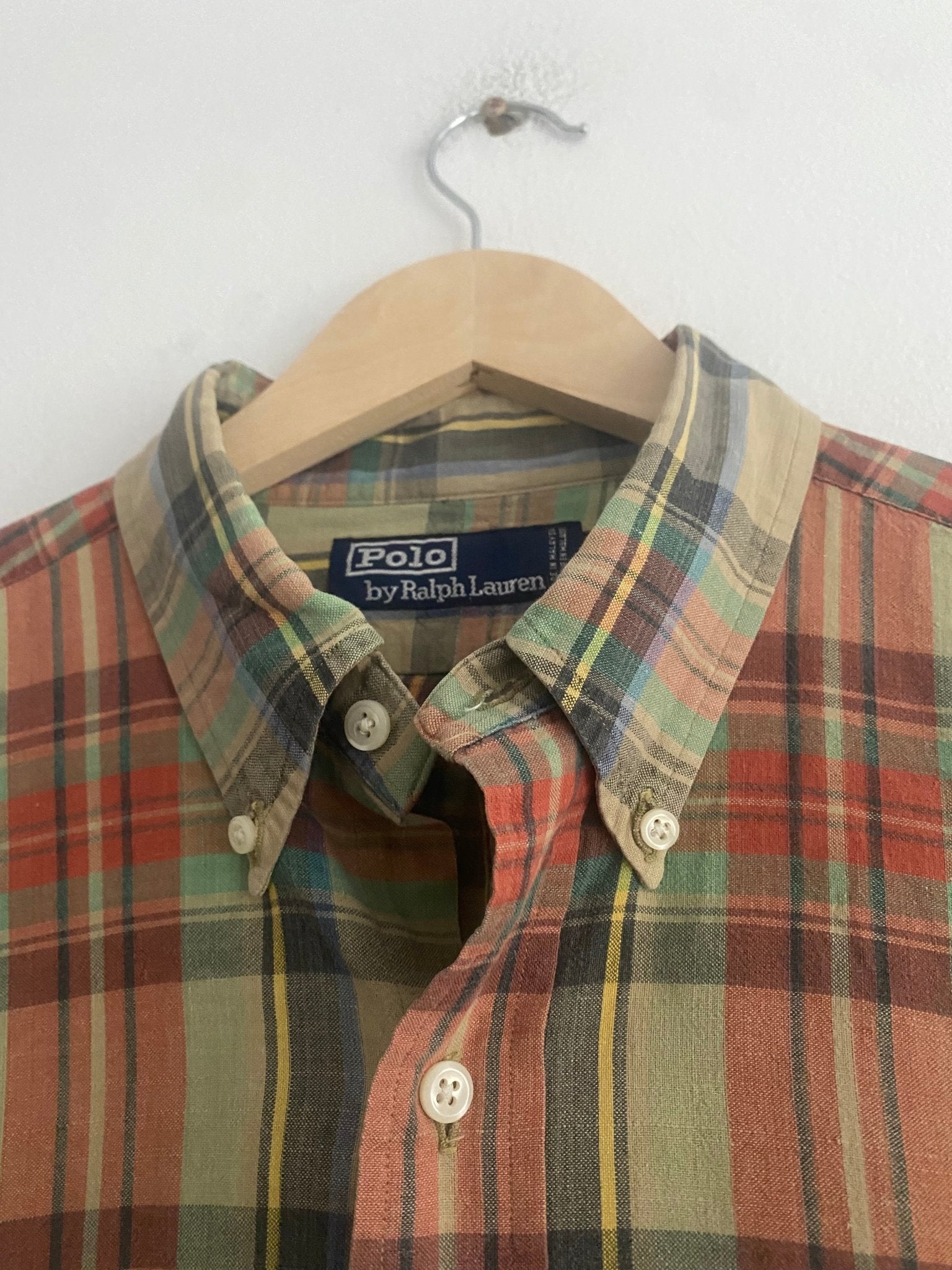 Cămașă Vintage Polo by Ralph Lauren – Flanelă din Bumbac Gros, Fit Oversized, Mărime L - anbracaminte