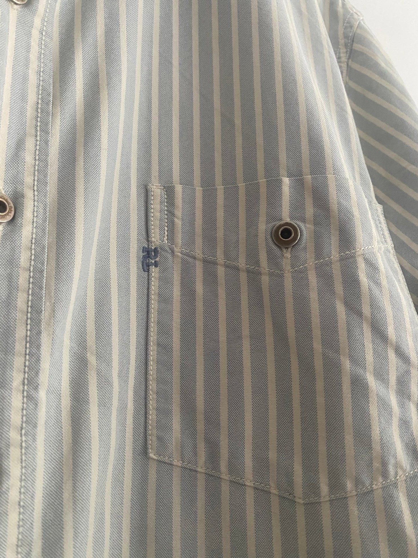 Cămașă Vintage Polo Jeans Ralph Lauren – Dungi Albastre, Mărime XL - anbracaminte