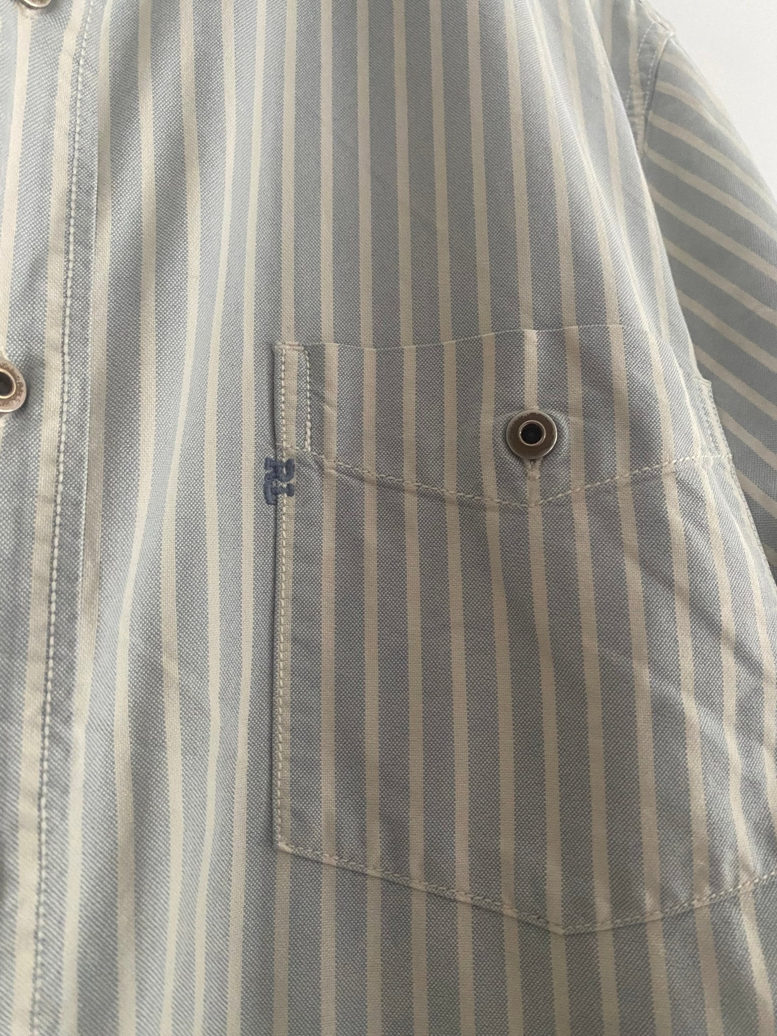 Cămașă Vintage Polo Jeans Ralph Lauren – Dungi Albastre, Mărime XL - anbracaminte
