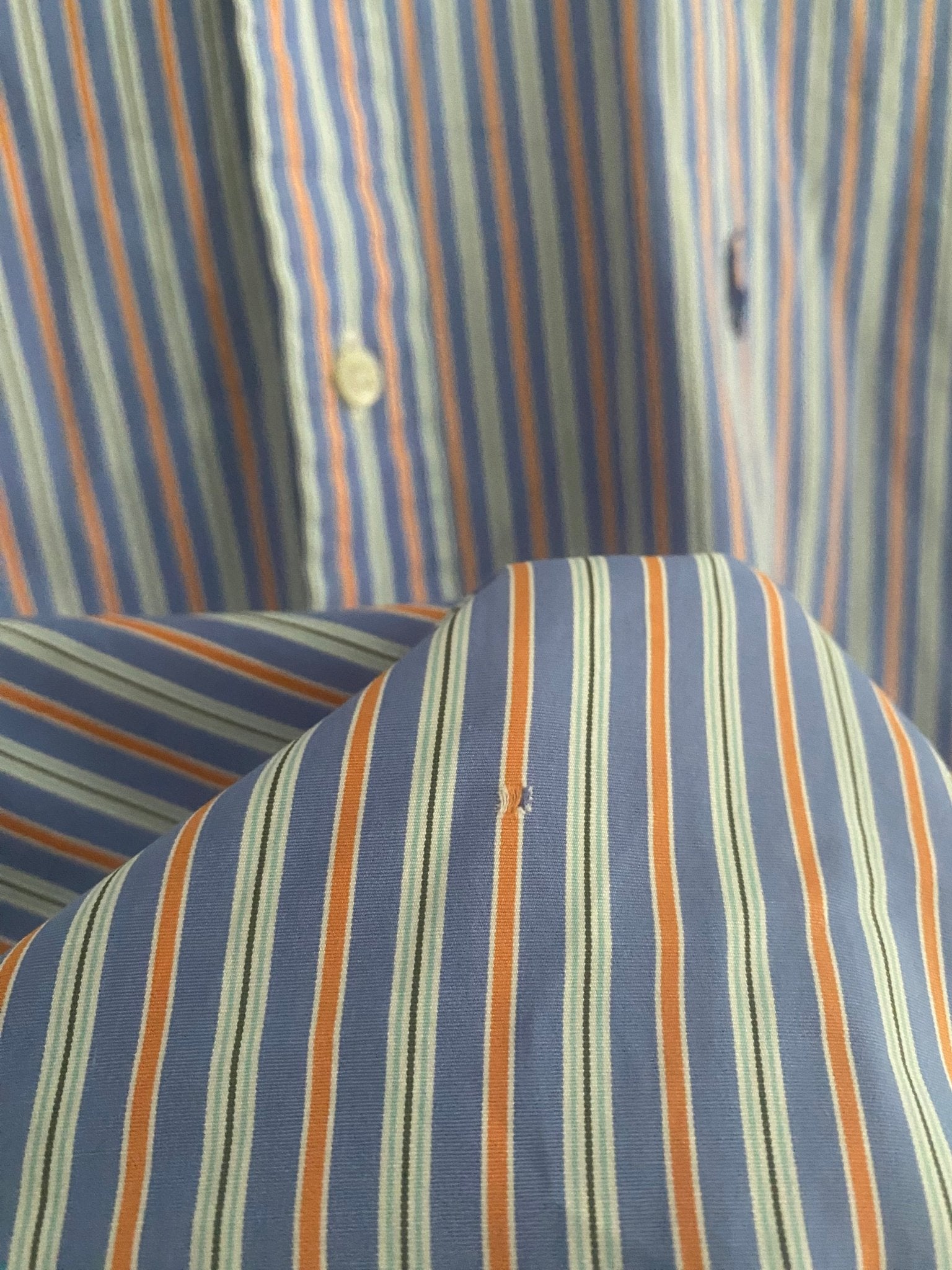 Cămașă Vintage Ralph Lauren Bleumarin cu Dungi – Mărime M - anbracaminte
