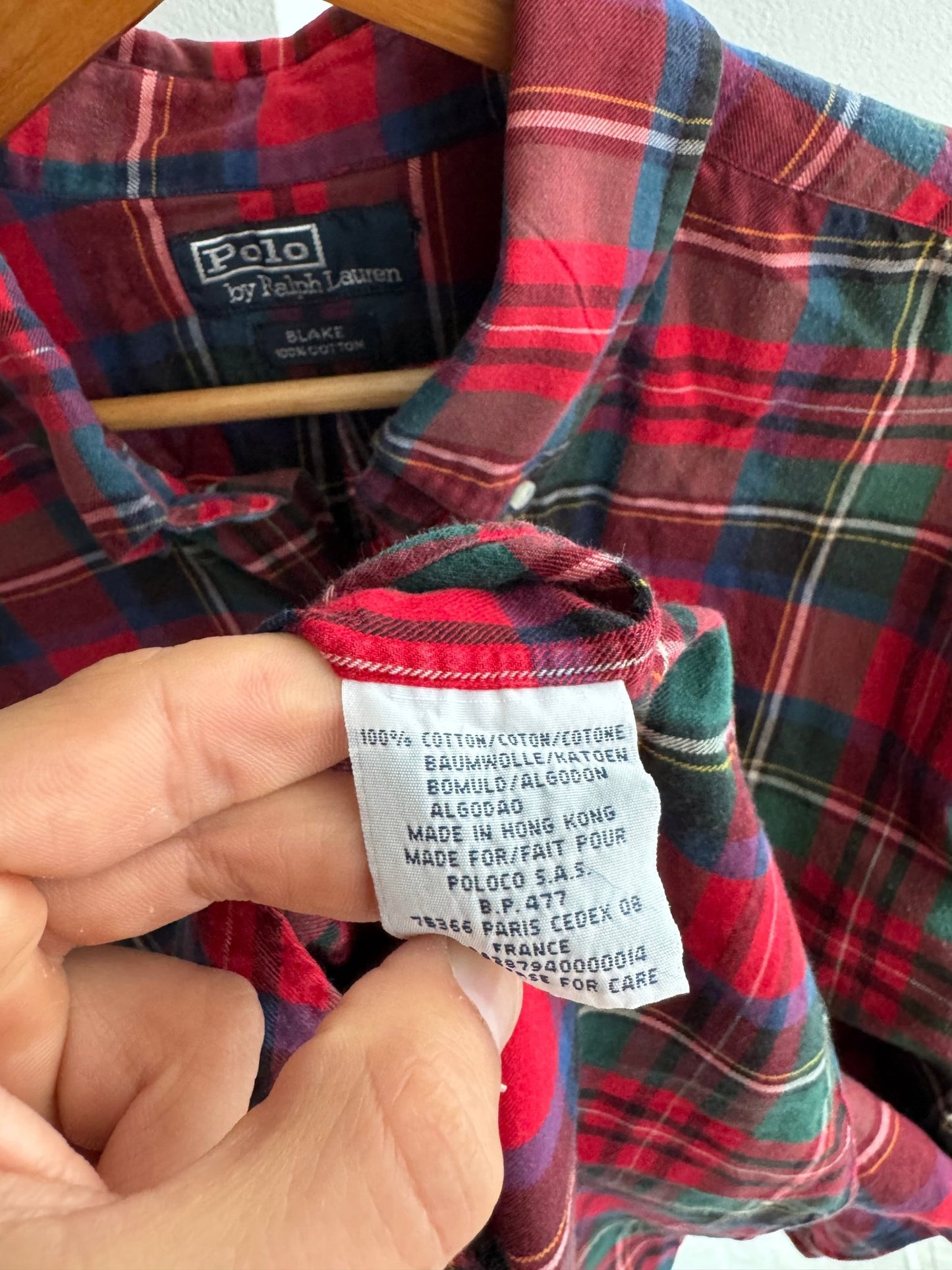 🐴 Cămașă Vintage Ralph Lauren în Carouri – XL - anbracaminte