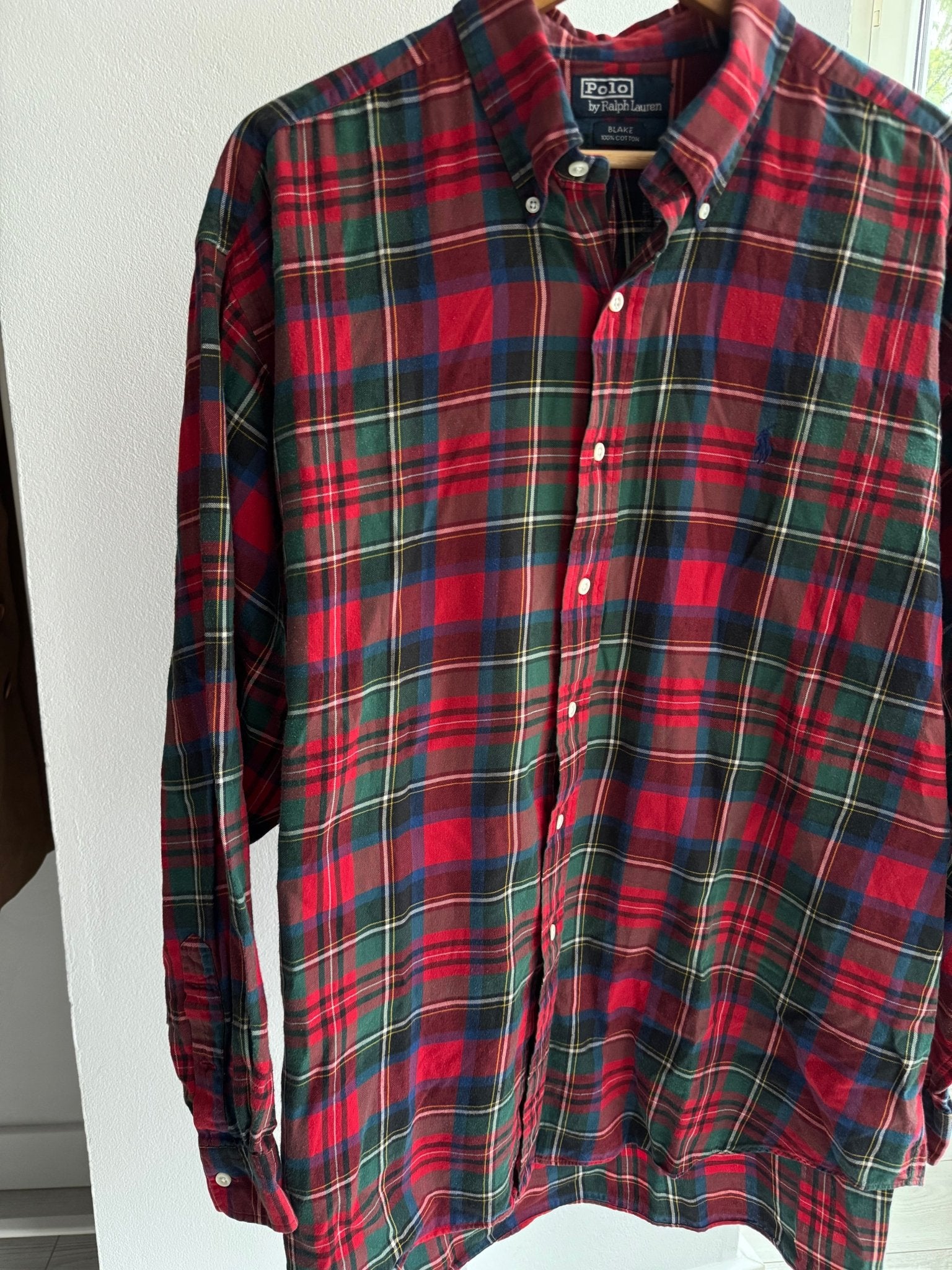 🐴 Cămașă Vintage Ralph Lauren în Carouri – XL - anbracaminte