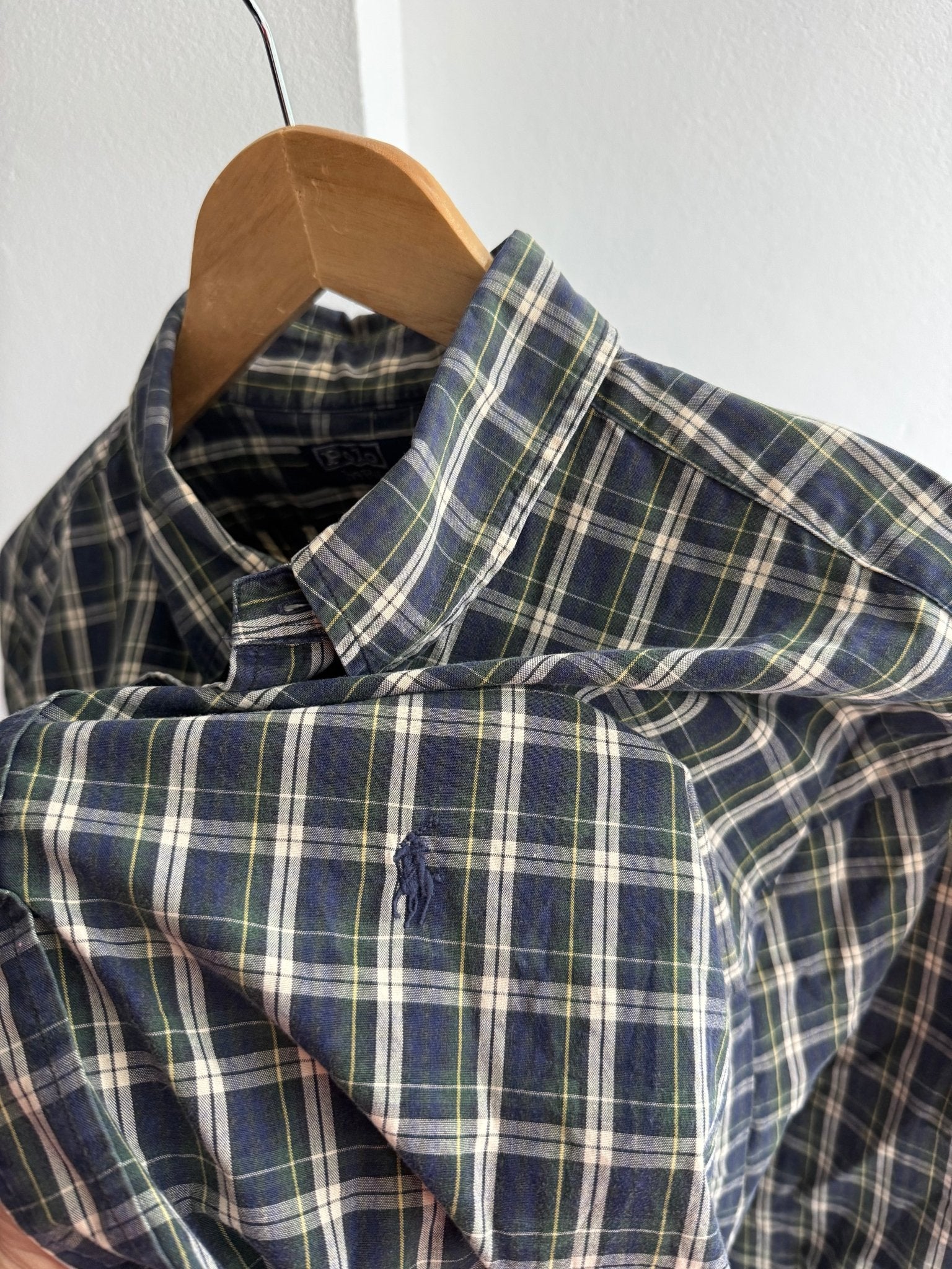 🐴 Cămașă Vintage Ralph Lauren în Carouri – XL - anbracaminte