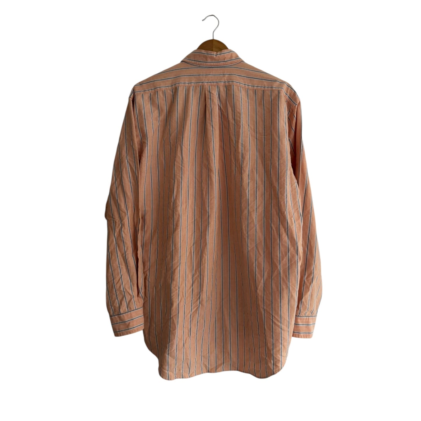 👔 Cămașă vintage Ralph Lauren în dungi somon (Mărime L) - anbracaminte