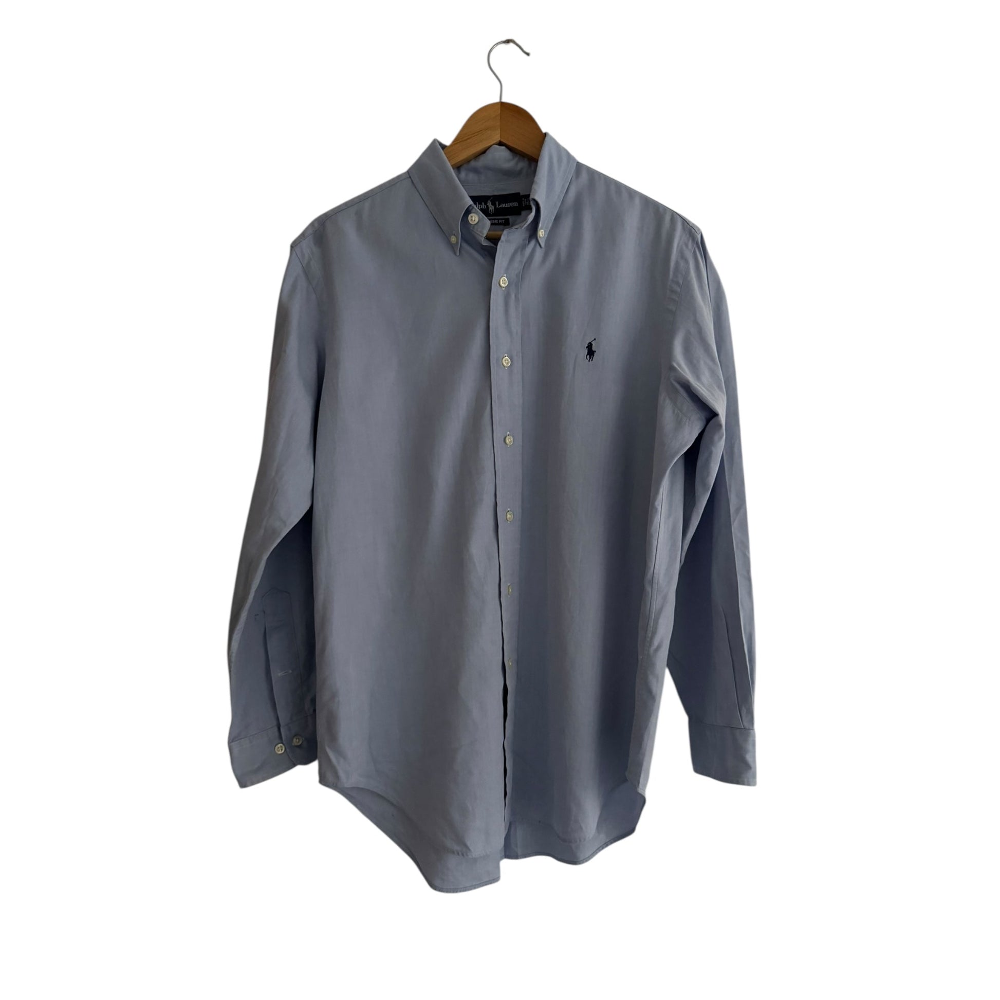 👕 Cămașă vintage Ralph Lauren / Light Blue (Mărime 15 1/2 - M Bărbați) - anbracaminte