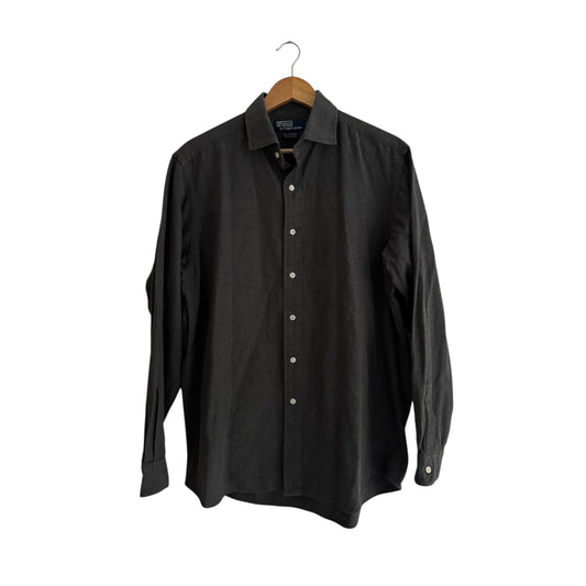 👔 Cămașă vintage Ralph Lauren Westerton gri închis (Mărime L) - anbracaminte