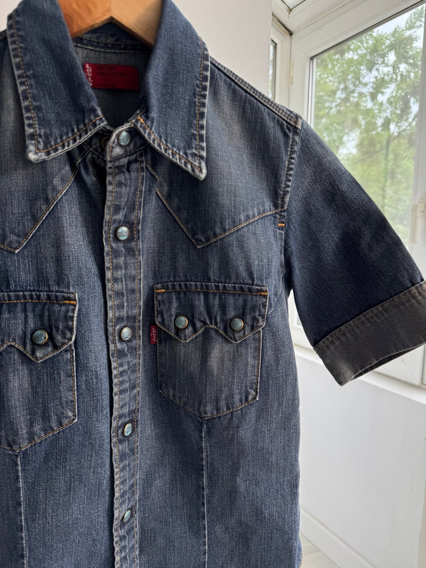 🤠 Cămașă Y2K Damă Levi’s Red Tab Denim – XS - anbracaminte