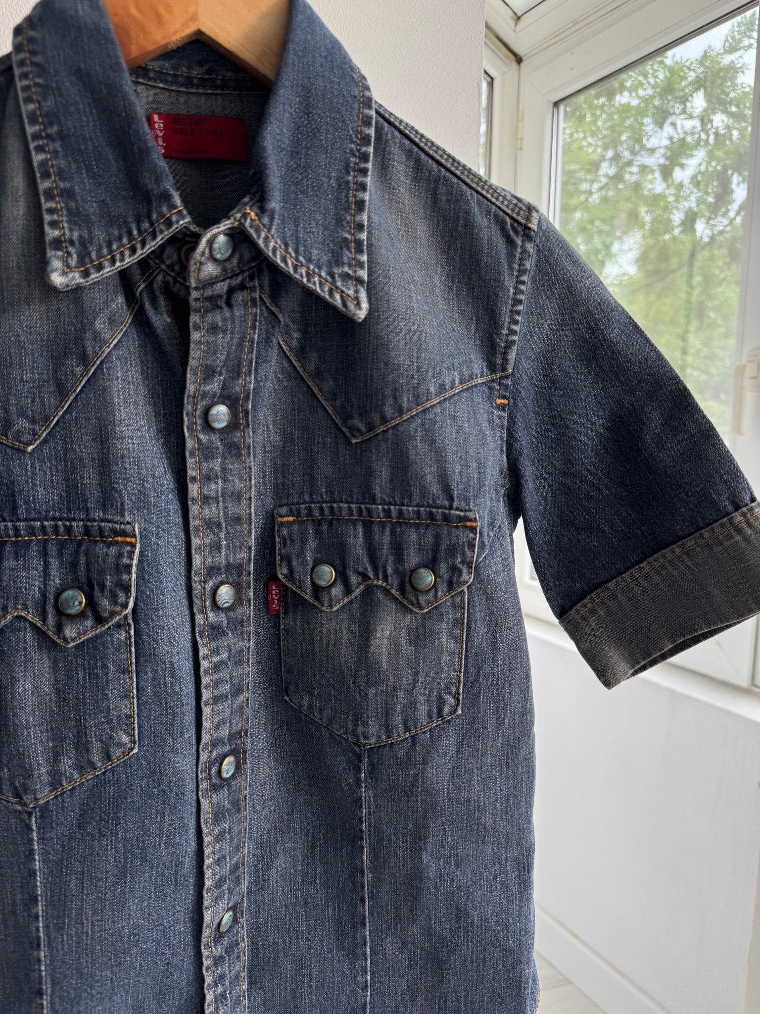 🤠 Cămașă Y2K Damă Levi’s Red Tab Denim – XS - anbracaminte