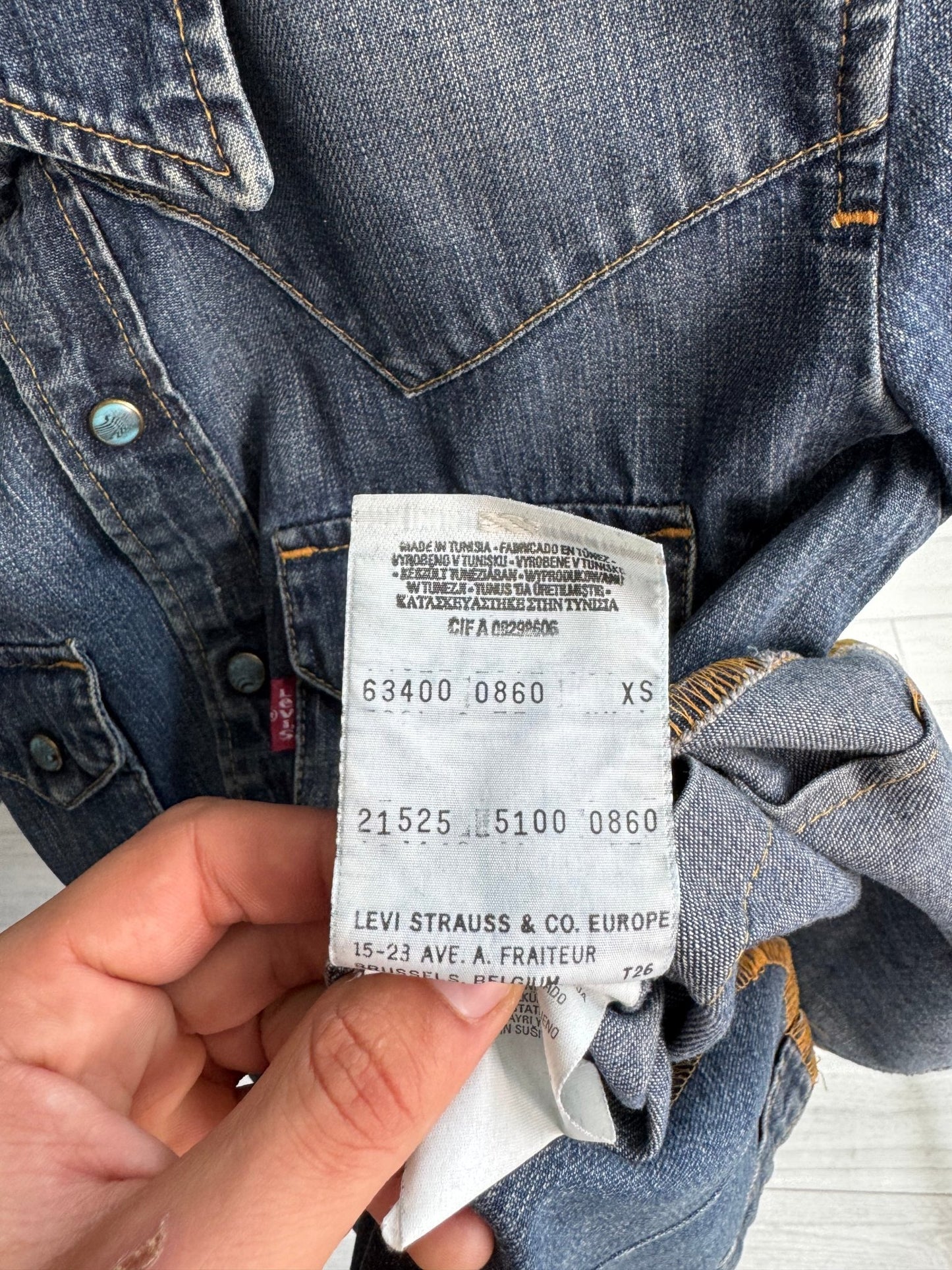 🤠 Cămașă Y2K Damă Levi’s Red Tab Denim – XS - anbracaminte