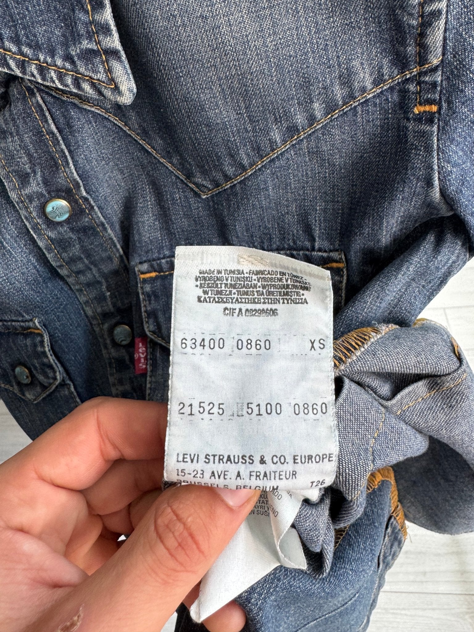 🤠 Cămașă Y2K Damă Levi’s Red Tab Denim – XS - anbracaminte