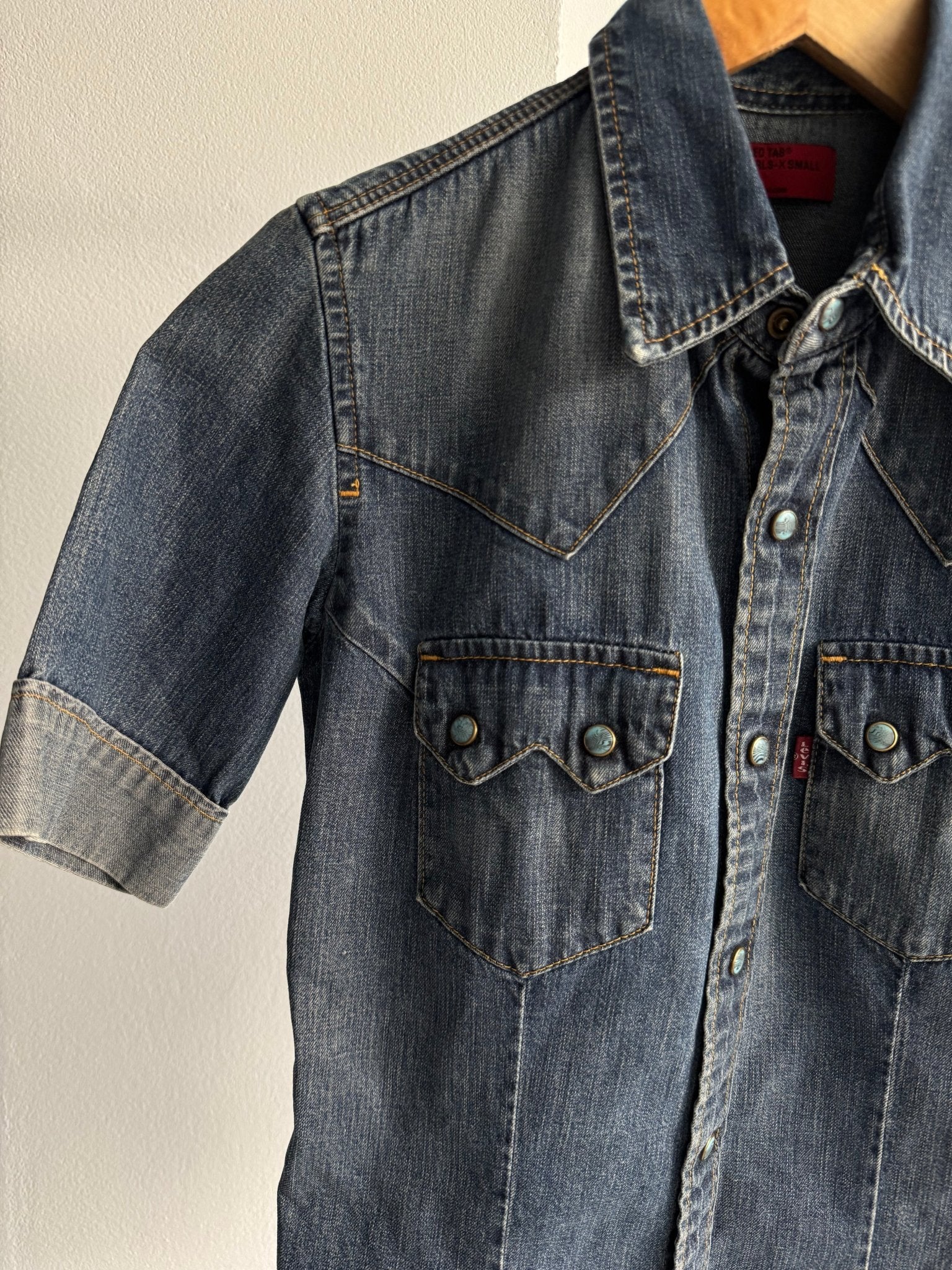 🤠 Cămașă Y2K Damă Levi’s Red Tab Denim – XS - anbracaminte