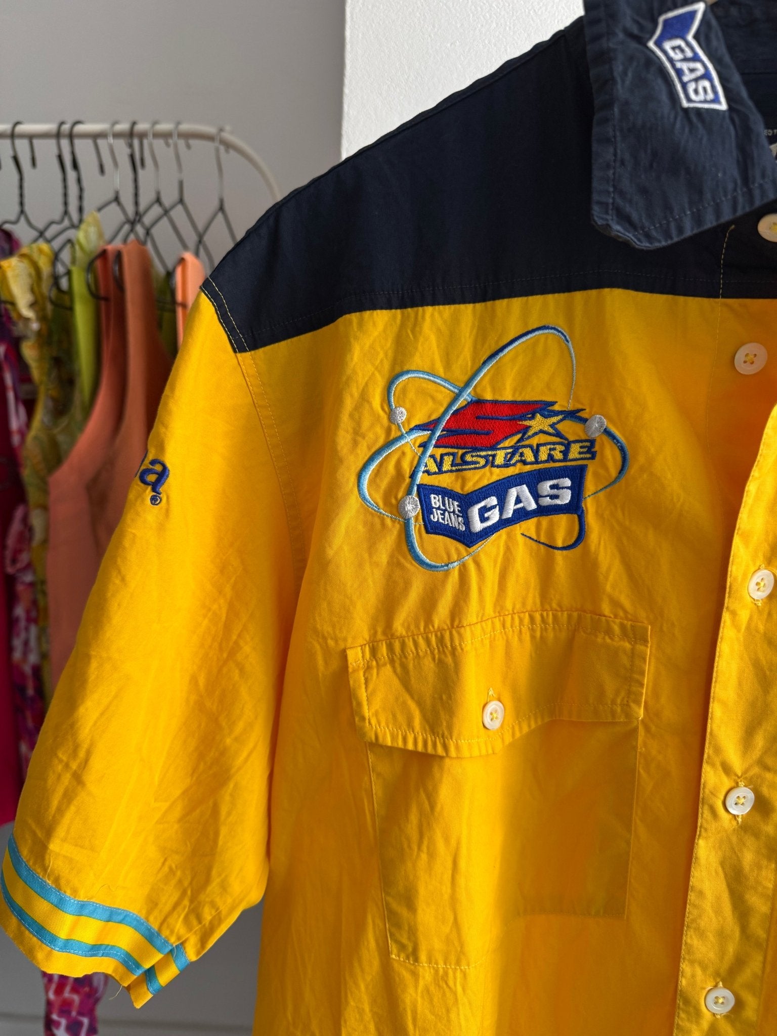 🍺 Cămașă Y2K Gas Jeans Corona x Suzuki Racing – M Bărbați – Made in Italy - anbracaminte