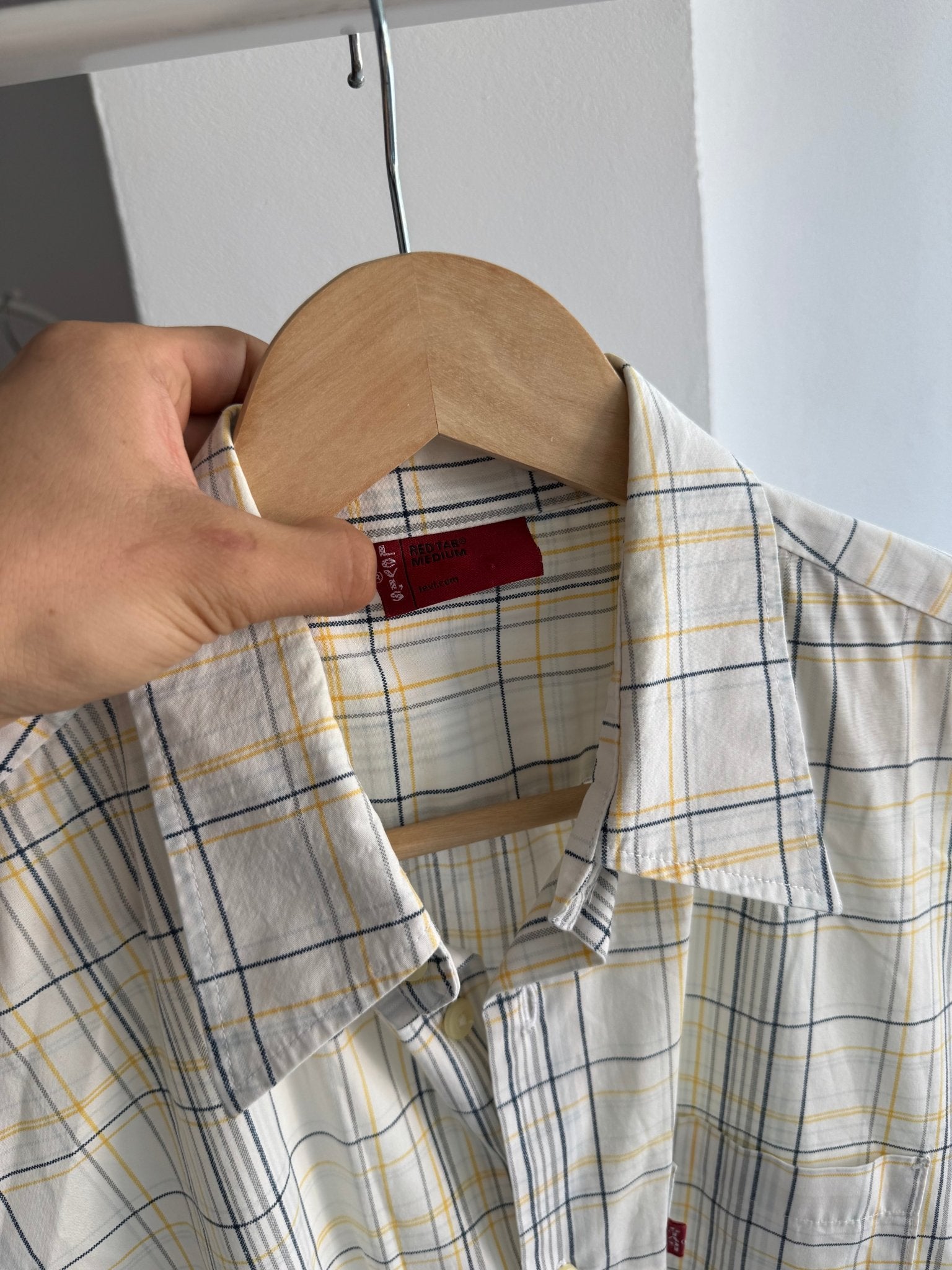 👕 Cămașă Y2K Levi’s Red Tab Carouri Bărbați – M - anbracaminte