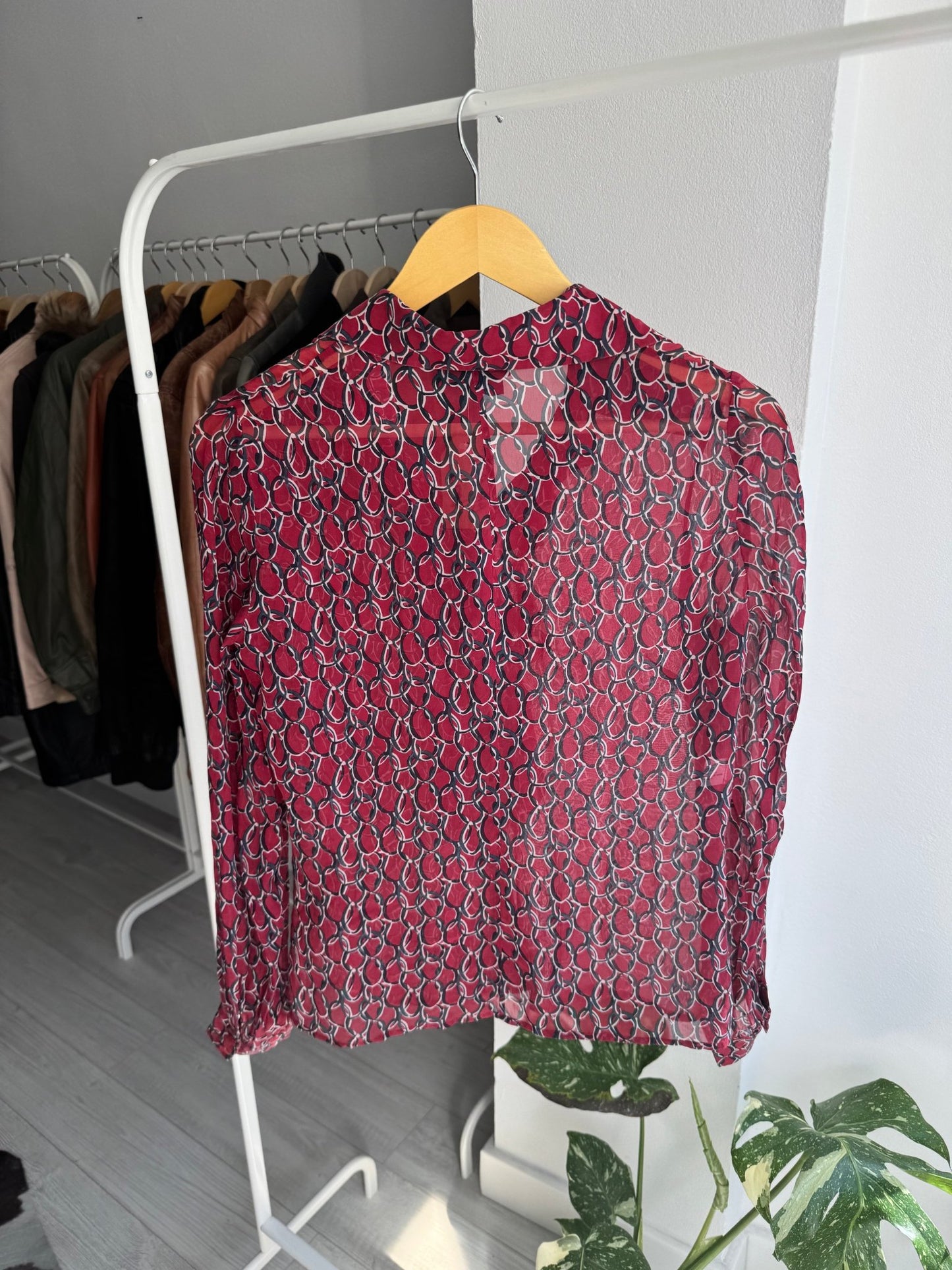 👔 Cămașă Y2K Luisa Spagnoli din Mătase cu Print – IT 42 (S/M Damă) - anbracaminte