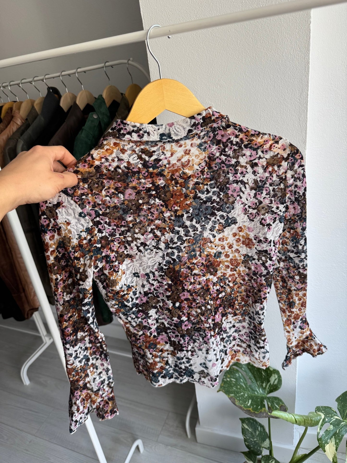 ✨ Cămașă Y2K Mesh Printed – S Damă – Made in Italy - anbracaminte