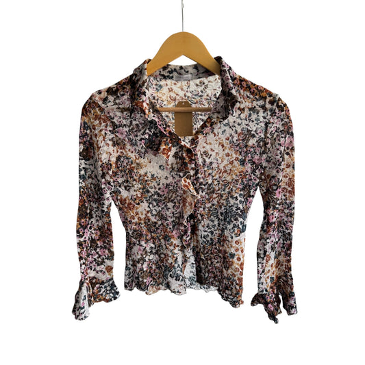 ✨ Cămașă Y2K Mesh Printed – S Damă – Made in Italy - anbracaminte