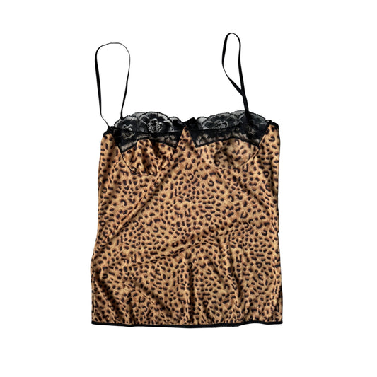 🐆 Cami Top Animal Print Y2K | Made in Italy – M/L Damă - anbracaminte