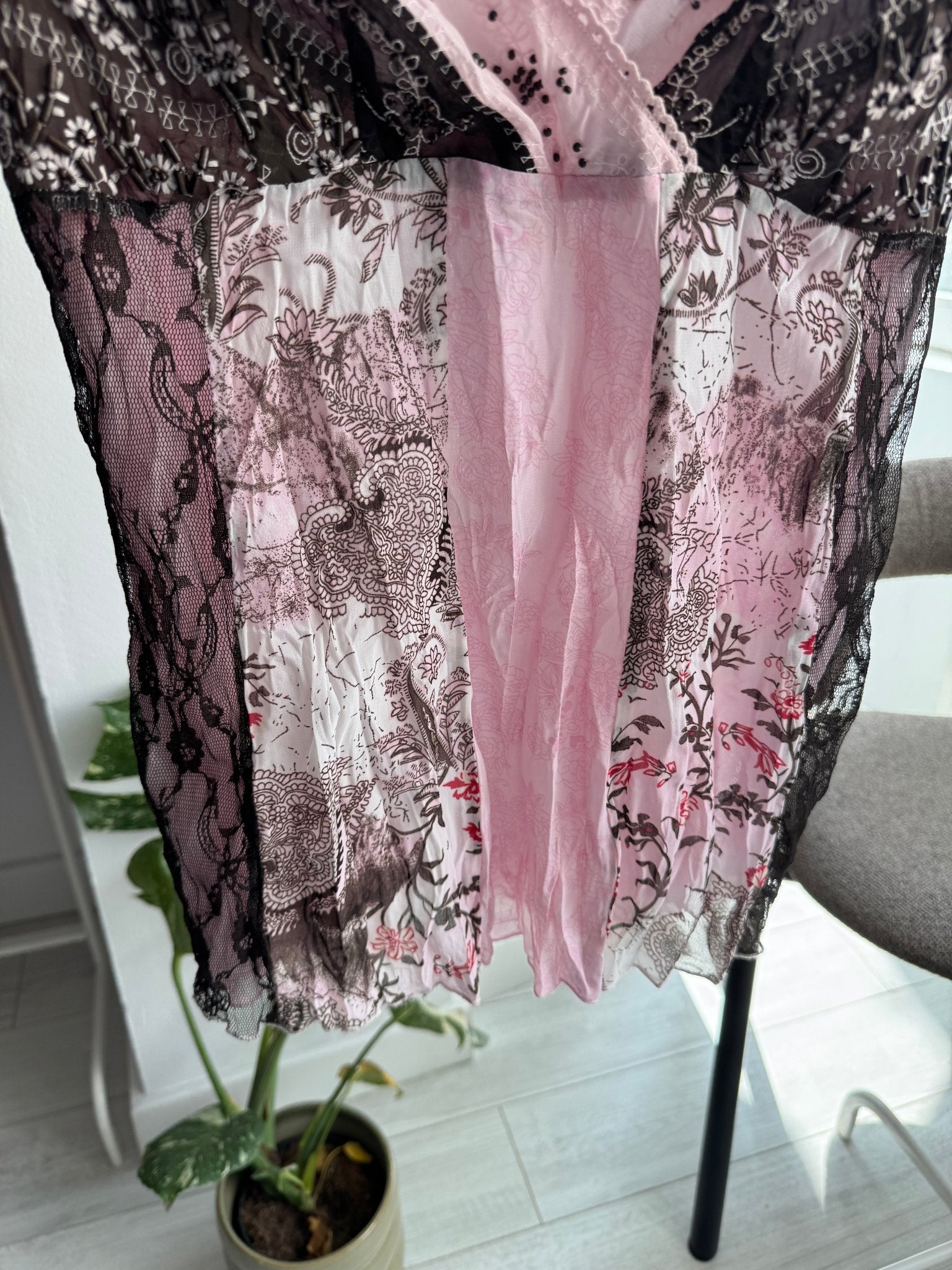 ✨ Cami Top Mesh Printed Y2K – M/L Damă - anbracaminte