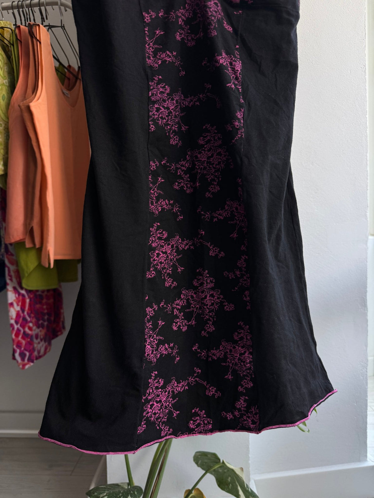 ✨ Cami Top Negru Y2K Printed | Detalii Dantelă & Stretch – L Damă - anbracaminte