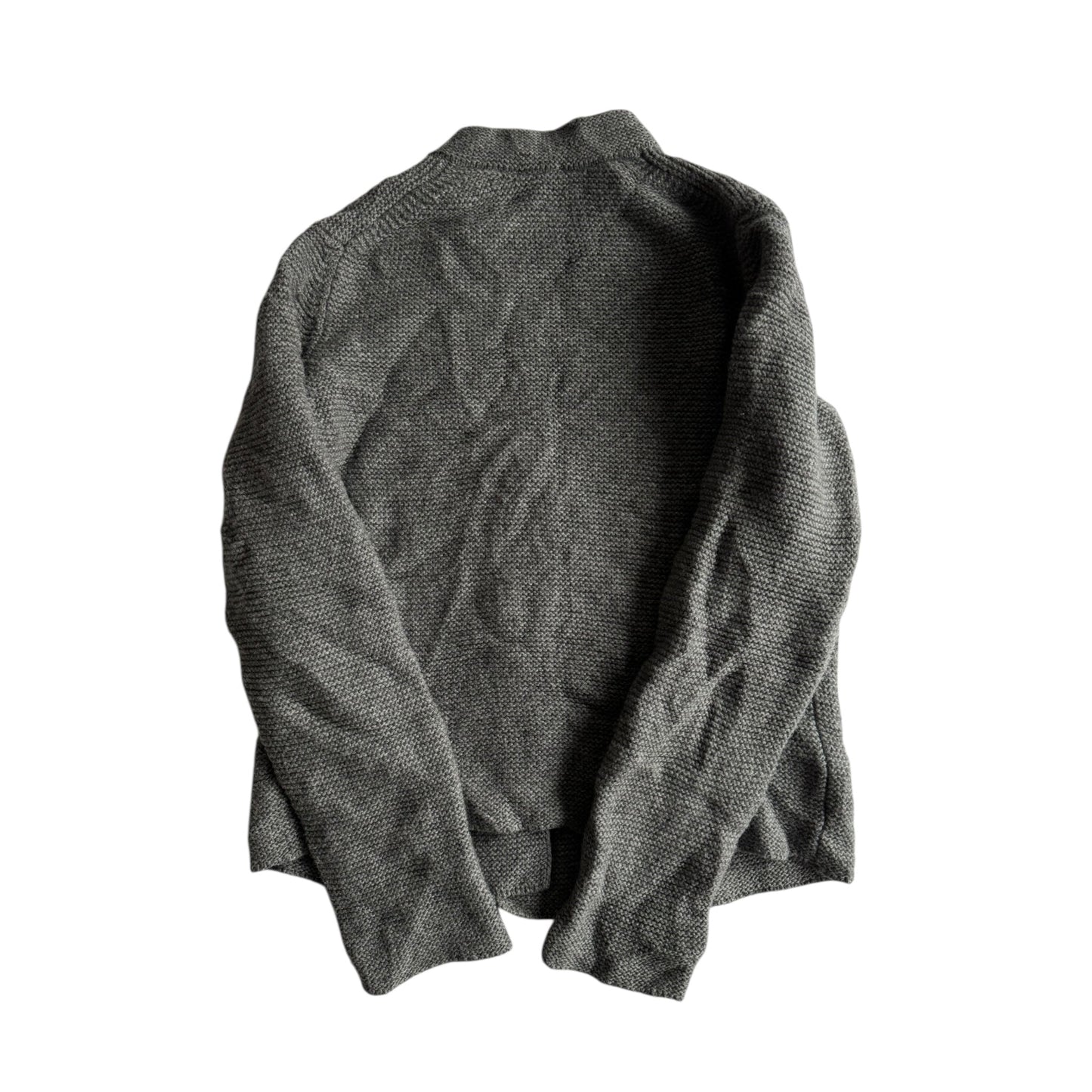🧶 Cardigan Benetton Gri din Lână – Mărime S Femei - anbracaminte