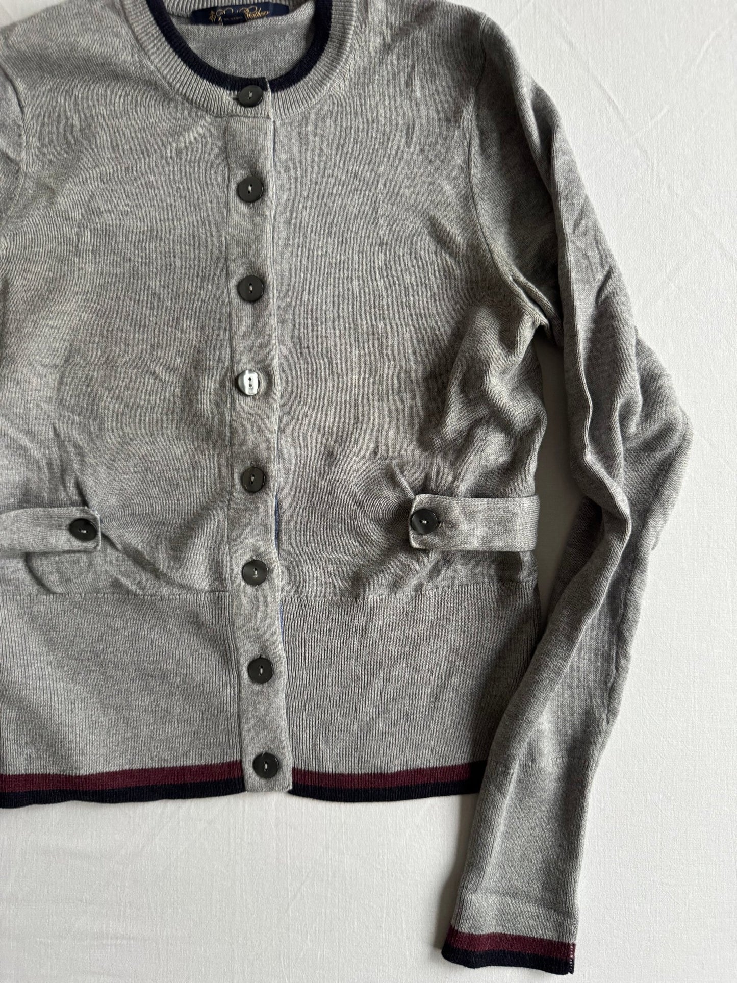 🧶 Cardigan Brooks Brothers Gri – XS Femei - anbracaminte
