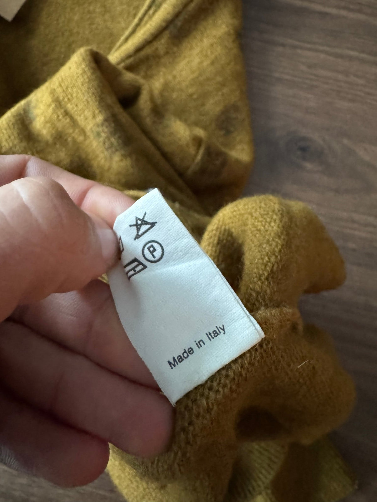 Cardigan Lână de Miel Muștar Vintage Bărbați | M - anbracaminte