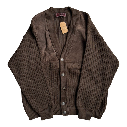 Cardigan Lână Maro Vintage Bărbați | Made in Italy | L (4) - anbracaminte