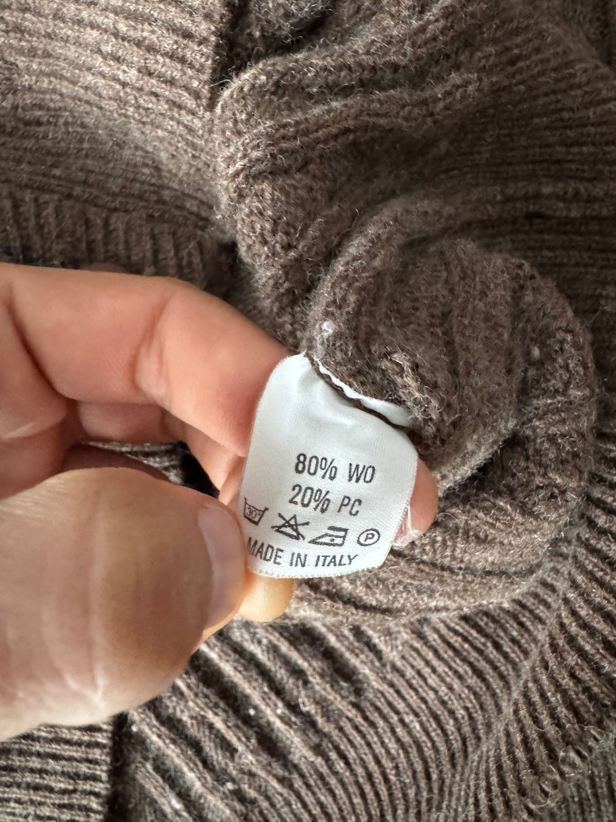 Cardigan Lână Maro Vintage Bărbați | Torsade | XL (5) - anbracaminte