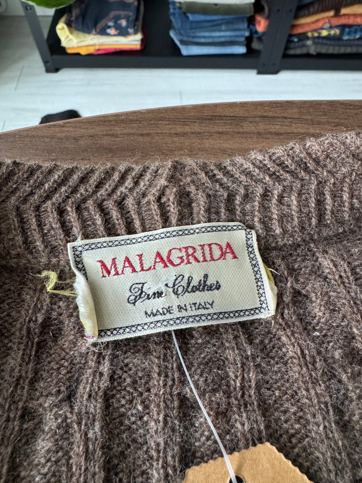 Cardigan Lână Maro Vintage Bărbați | Torsade | XL (5) - anbracaminte