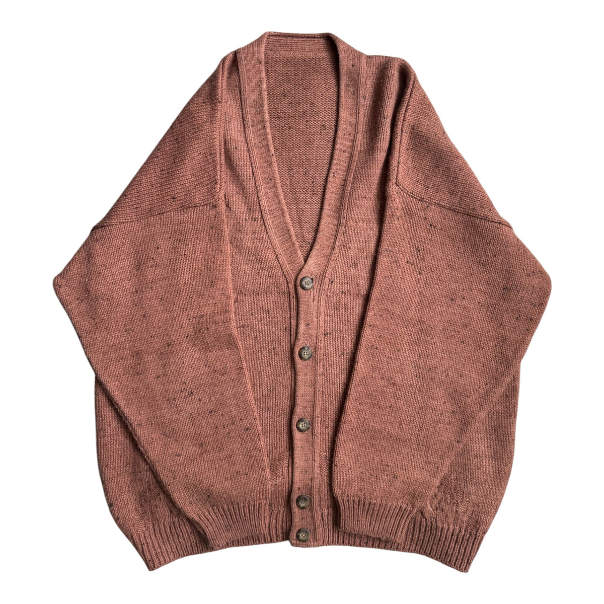 Cardigan Lână Somon Vintage Bărbați | Cable Knit | XL - anbracaminte