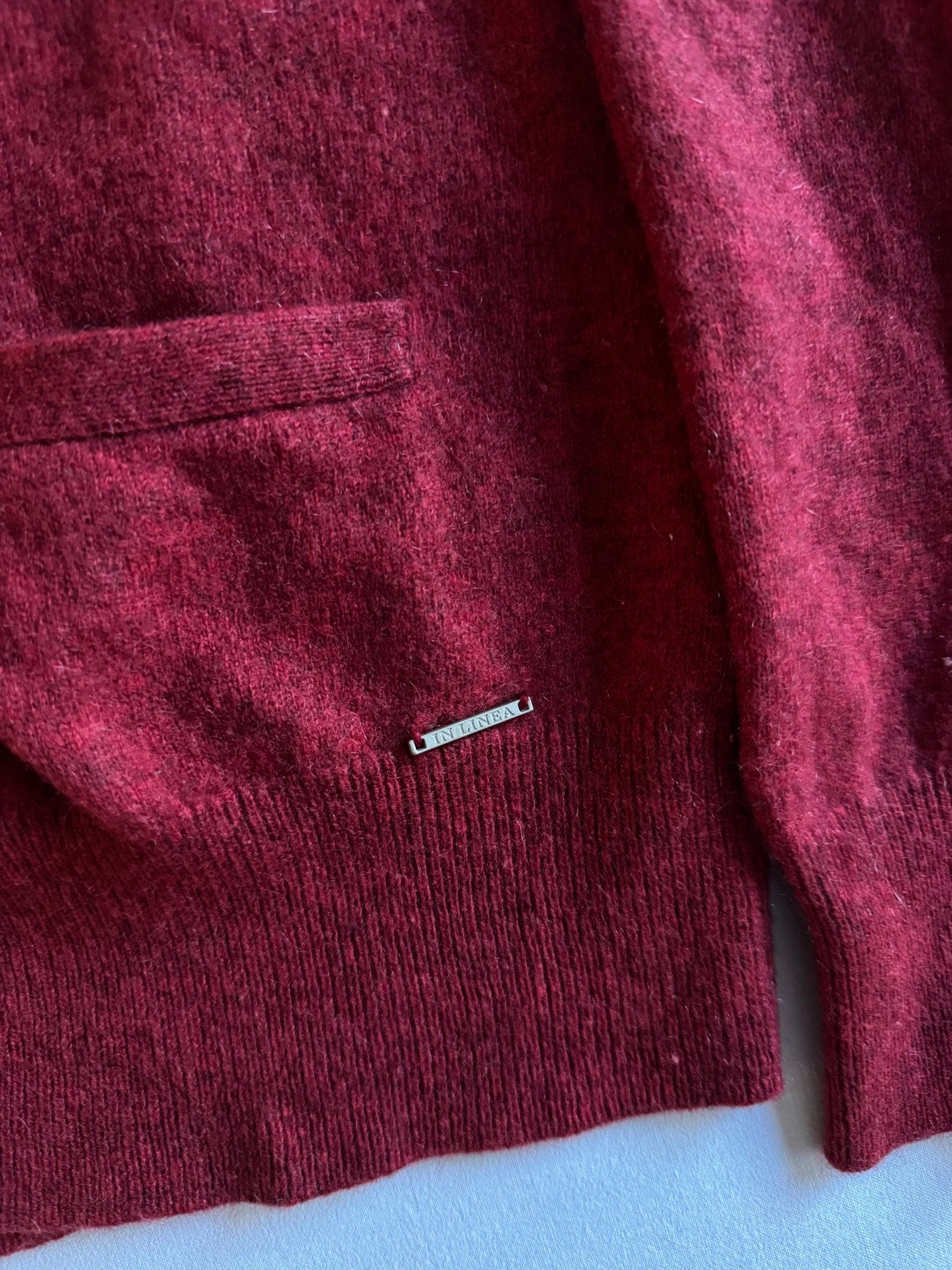 🧶 Cardigan roșu din cașmir – mărimea S femei - anbracaminte