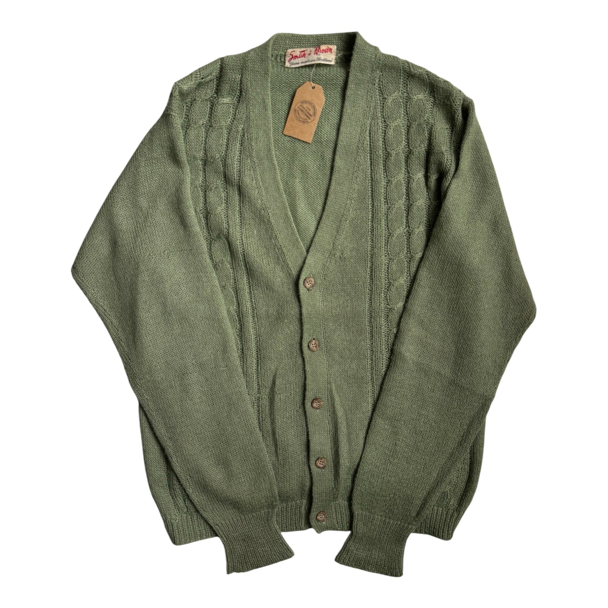 Cardigan Verde Vintage Bărbați | Anii ’50–’60 | M - anbracaminte