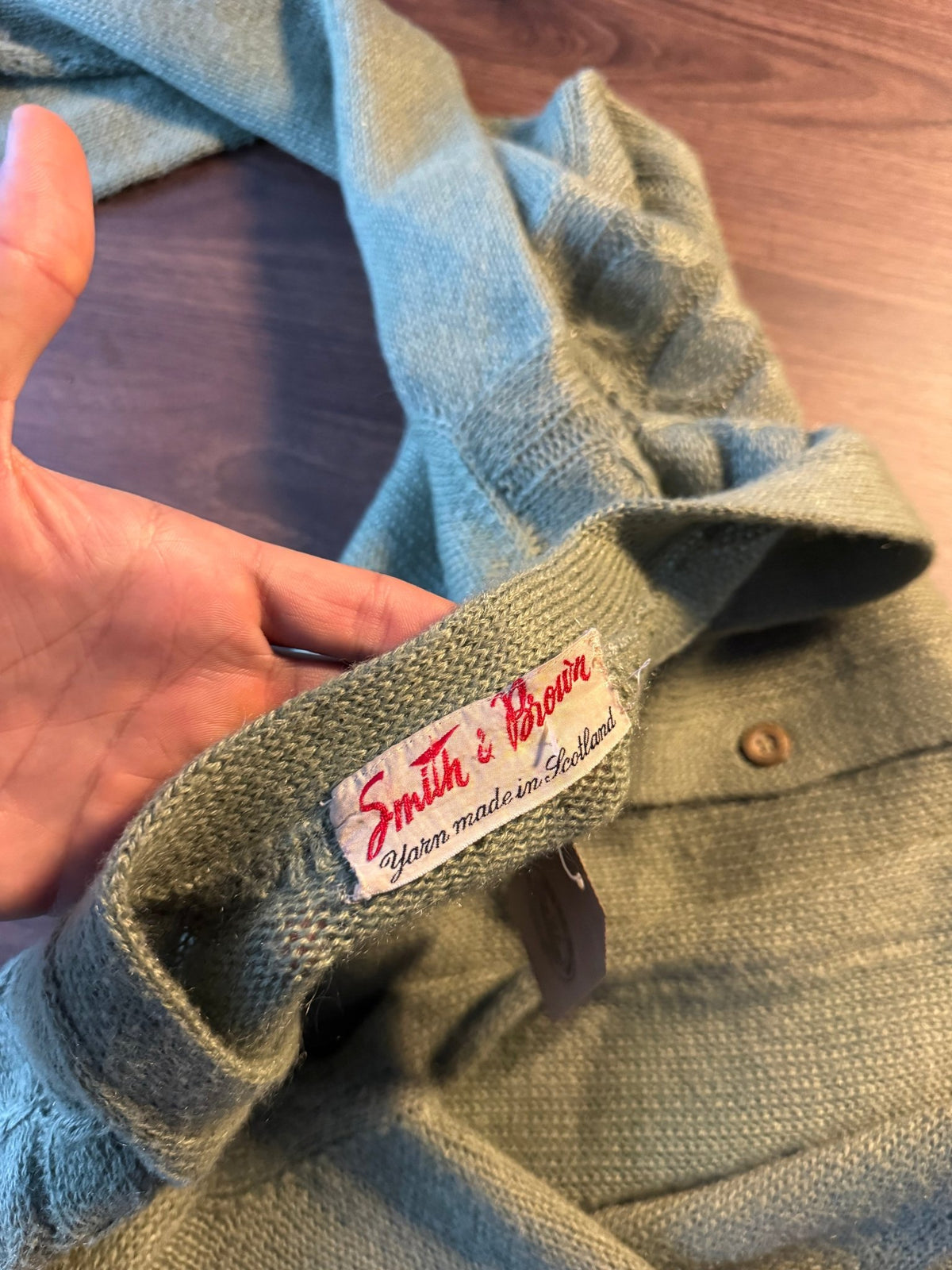 Cardigan Verde Vintage Bărbați | Anii ’50–’60 | M - anbracaminte