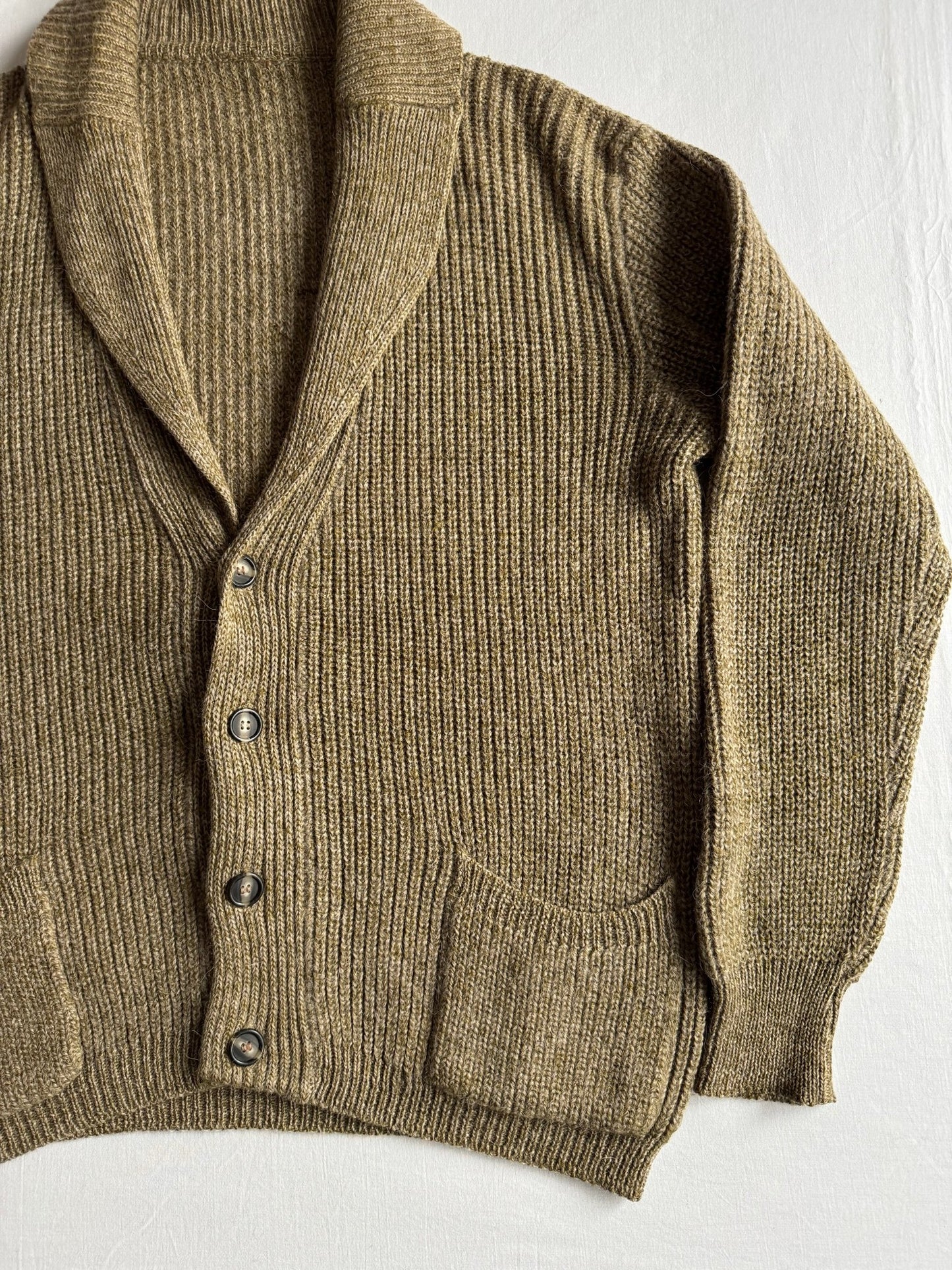 🧶 Cardigan Vintage Bărbați din Lână, Alpaca și Acril – L / XL - anbracaminte