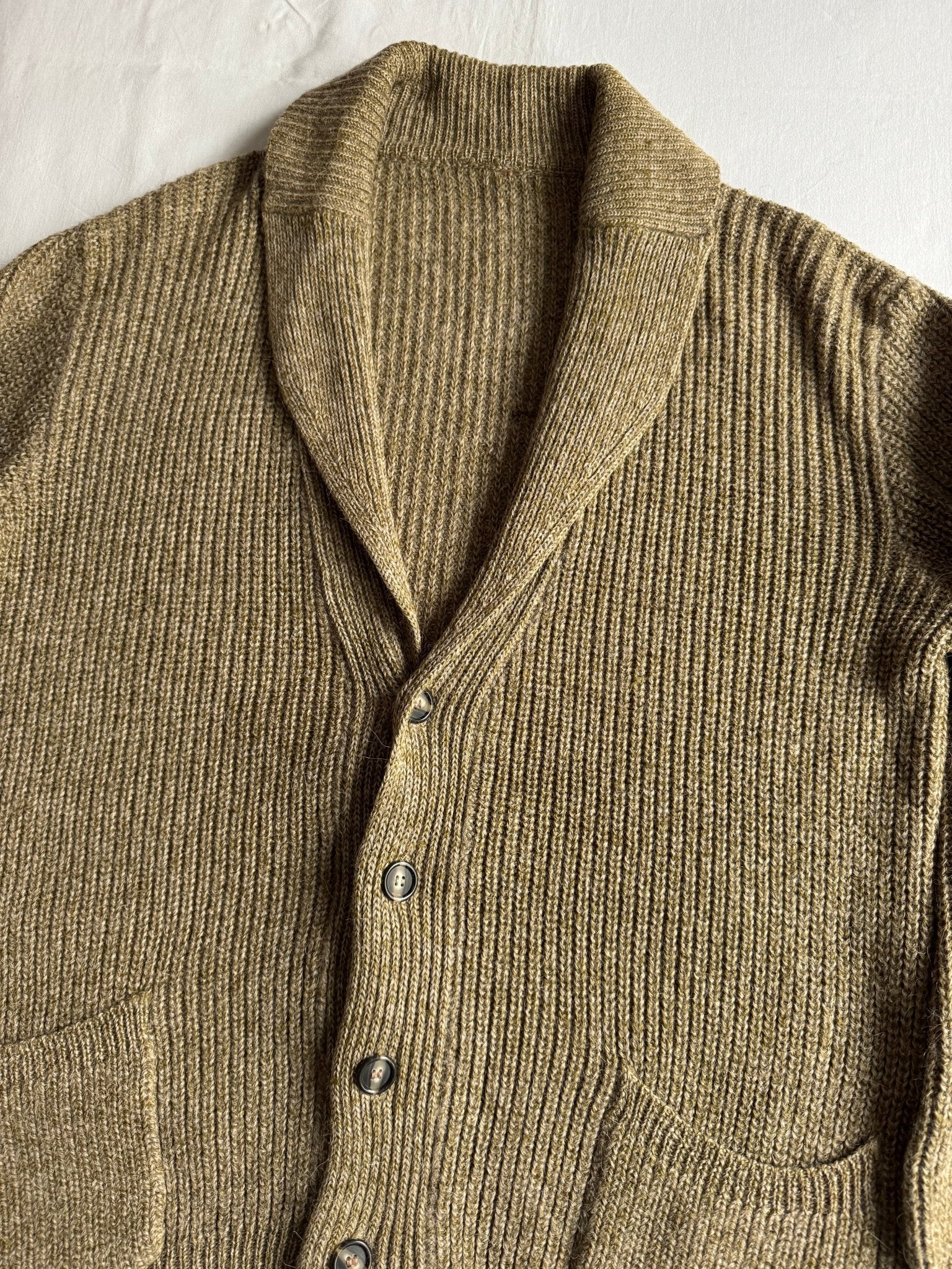 🧶 Cardigan Vintage Bărbați din Lână, Alpaca și Acril – L / XL - anbracaminte