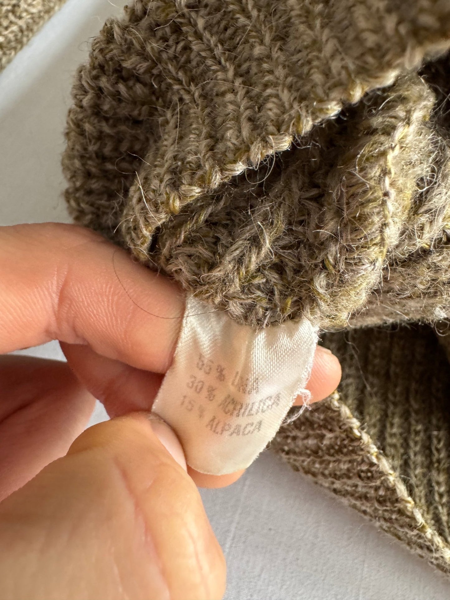 🧶 Cardigan Vintage Bărbați din Lână, Alpaca și Acril – L / XL - anbracaminte