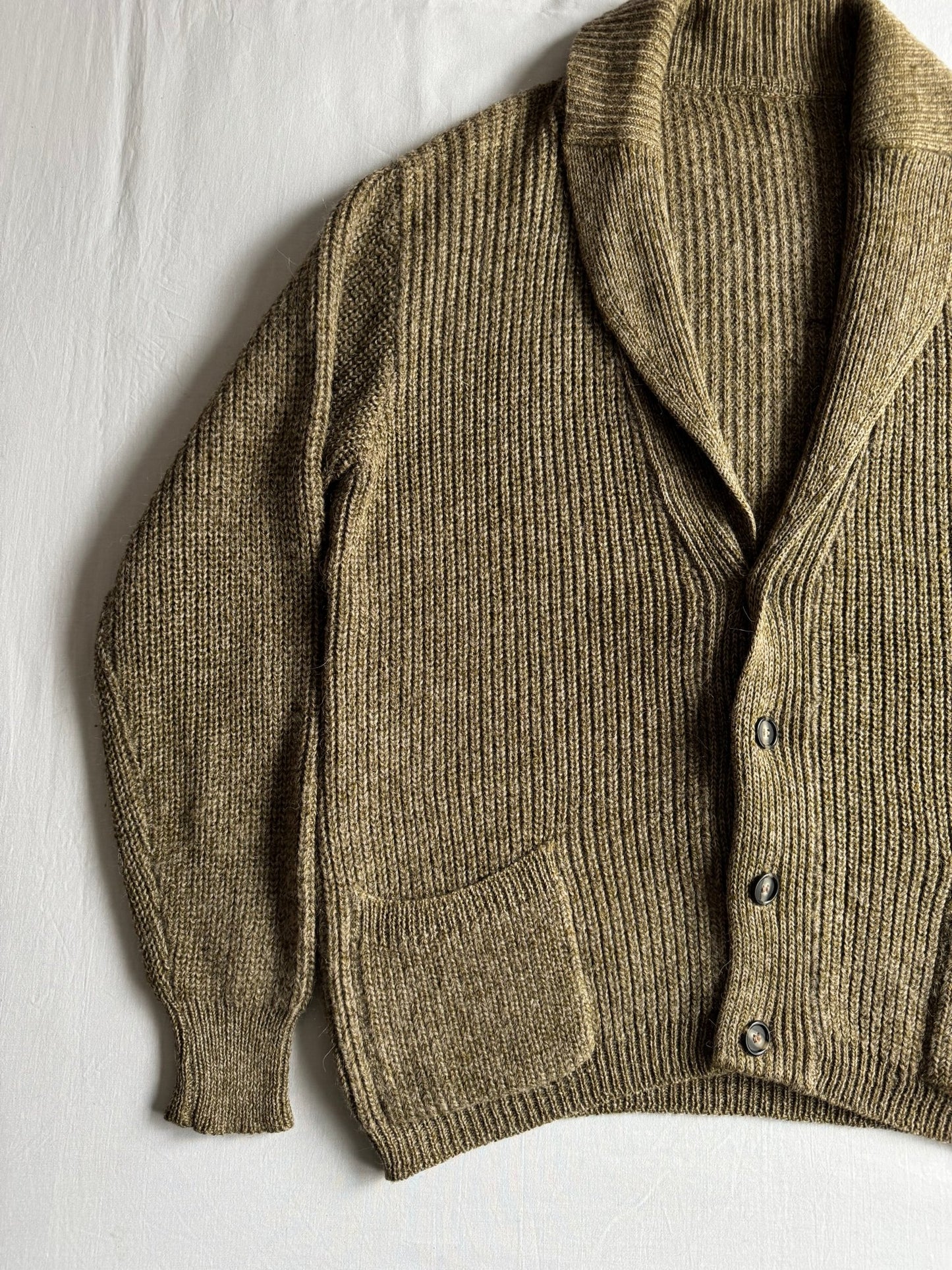 🧶 Cardigan Vintage Bărbați din Lână, Alpaca și Acril – L / XL - anbracaminte