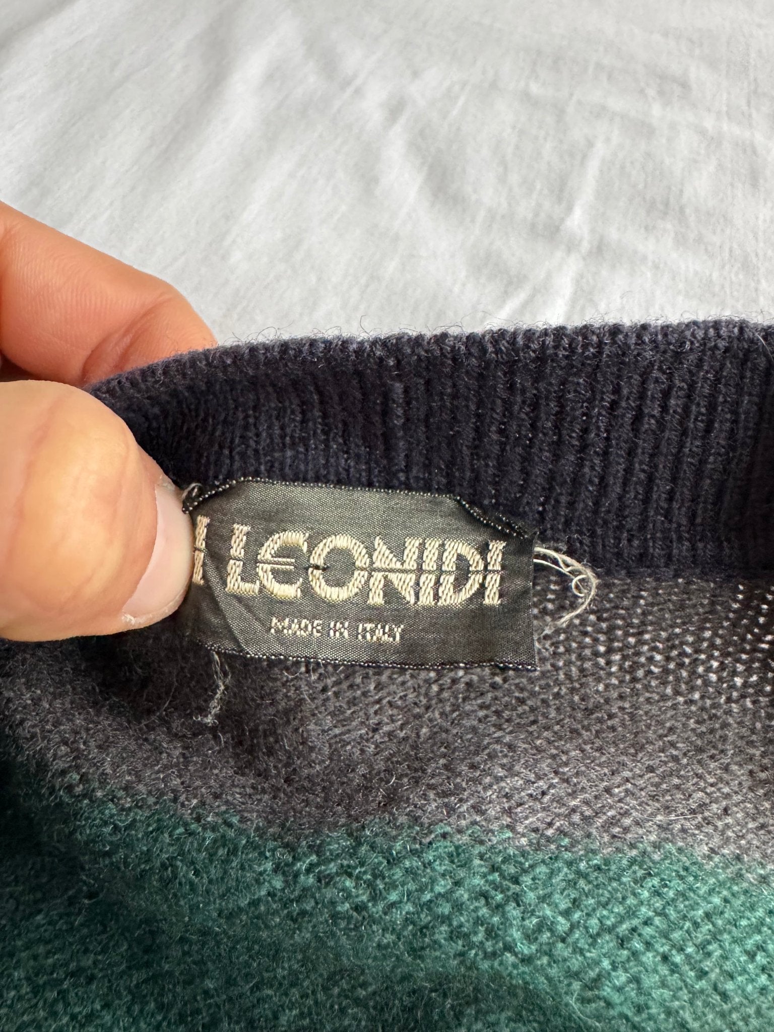 🧶 Cardigan Vintage Bărbați Dungi din Lână și Yak – XL - anbracaminte