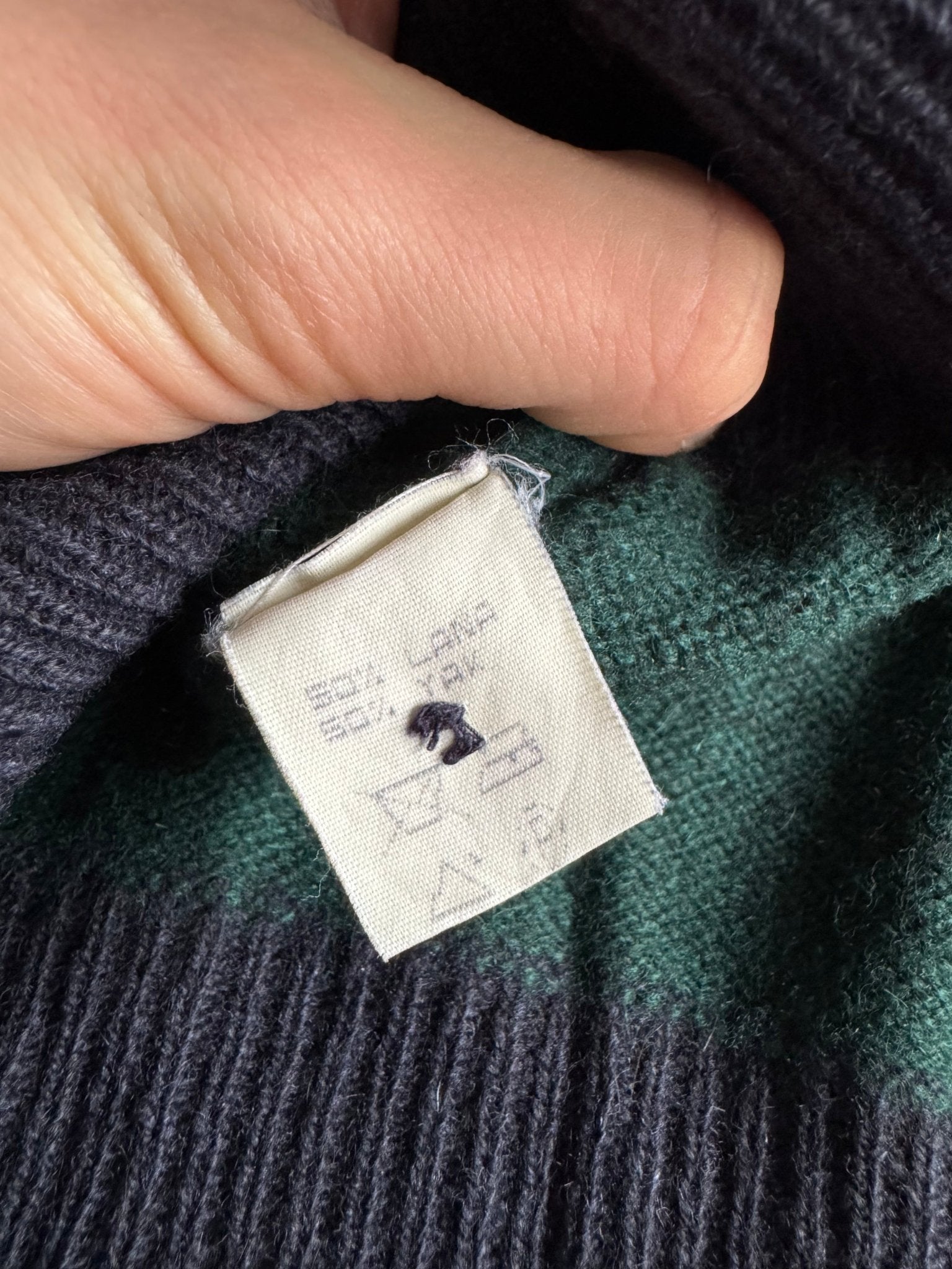 🧶 Cardigan Vintage Bărbați Dungi din Lână și Yak – XL - anbracaminte