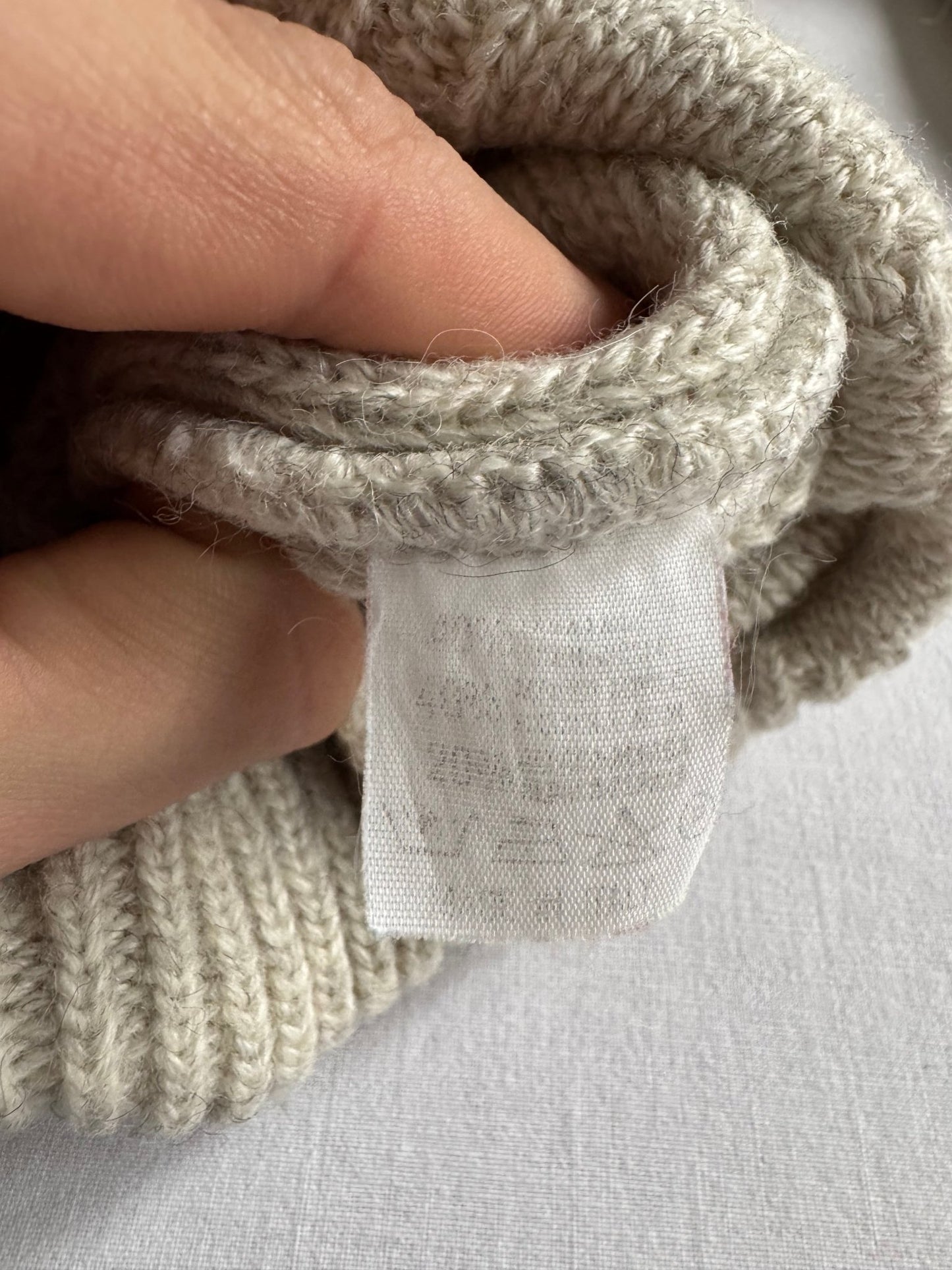 🧶 Cardigan Vintage Bărbați Gri Cable Knit din Lână, Alpaca și Acril – L - anbracaminte