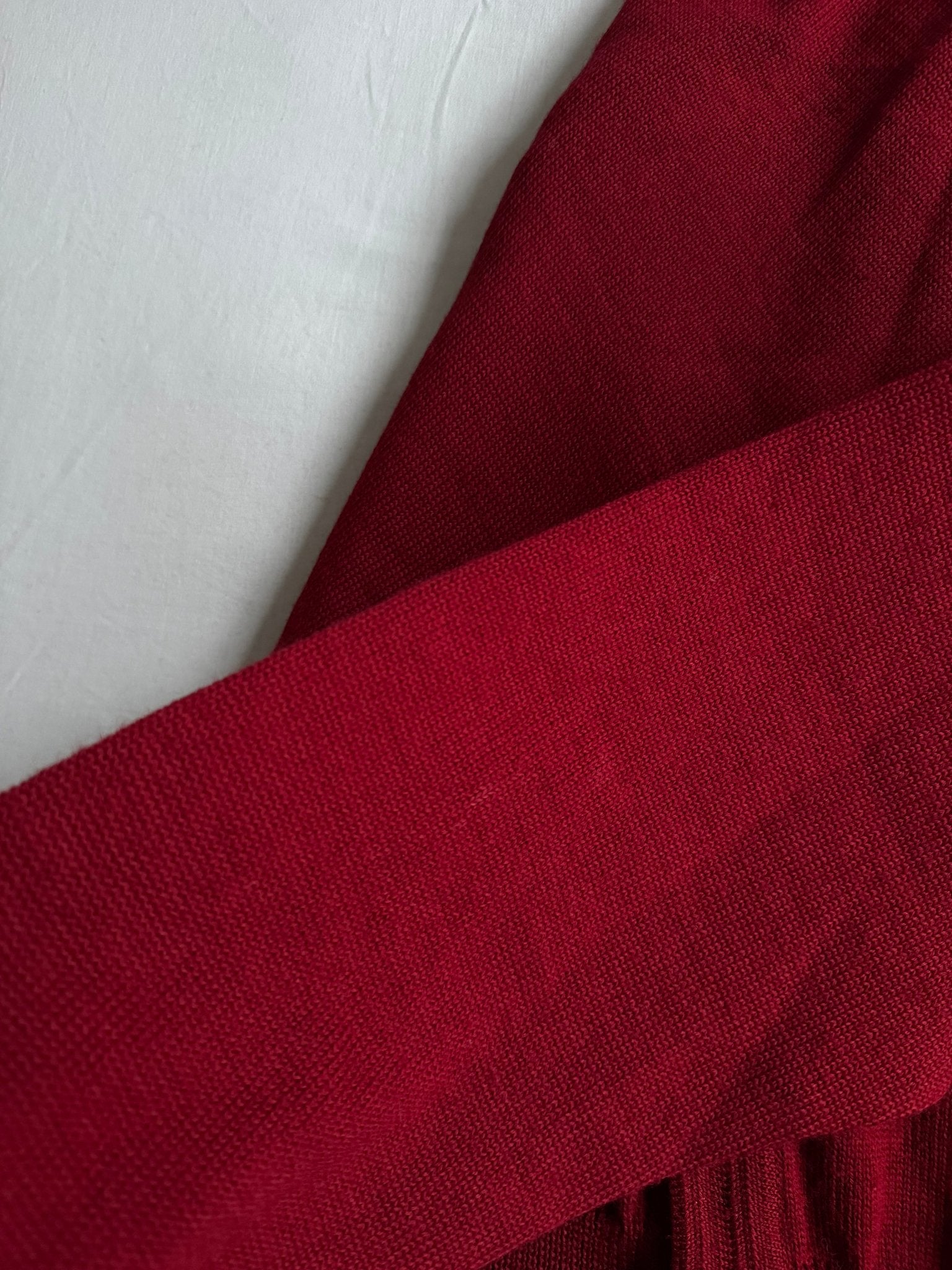 🍷 Cardigan Vintage Burgundy din Lână Pură – Mărime M - anbracaminte